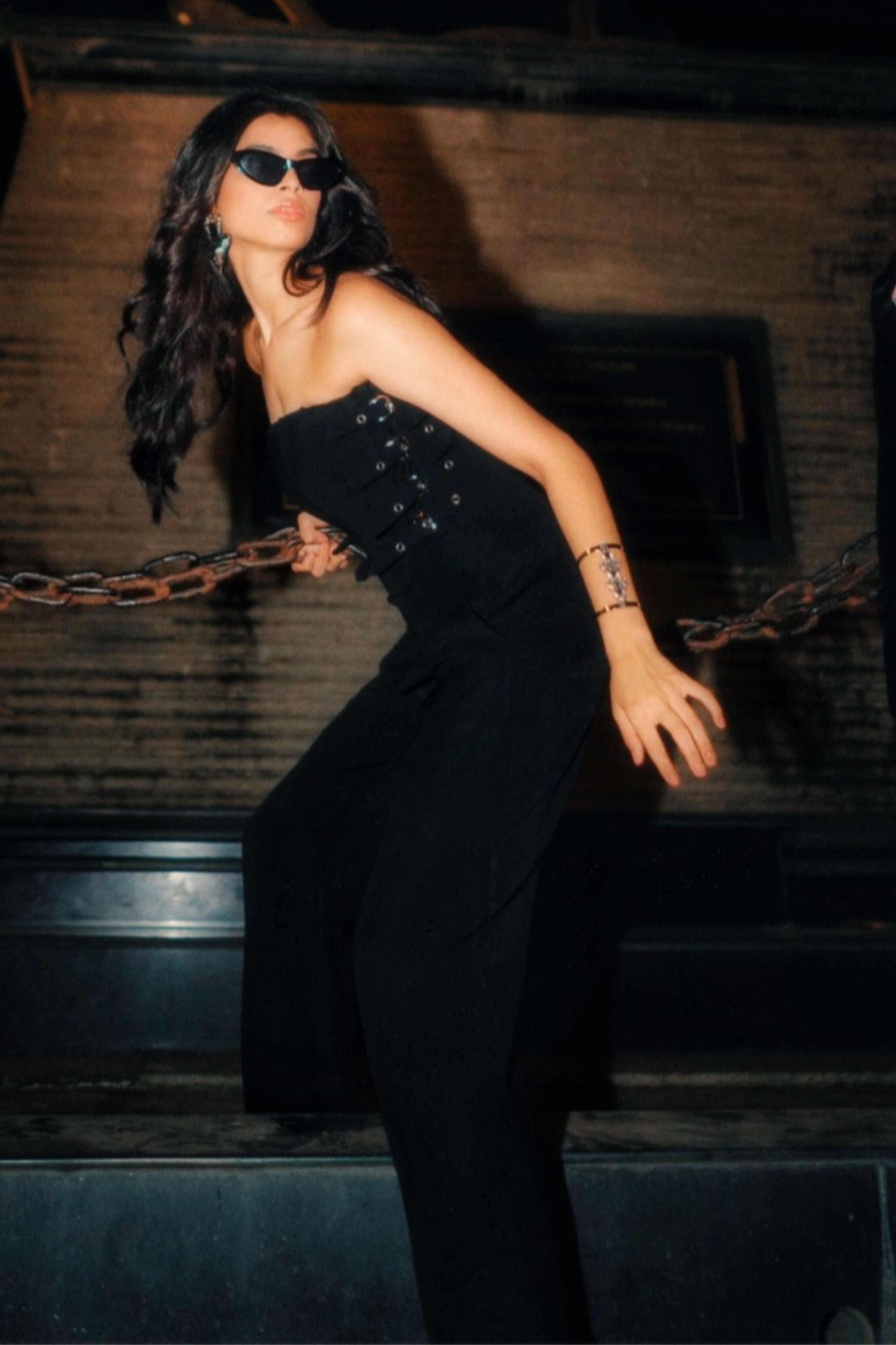 Midnight Edge Corset Jumpsuit