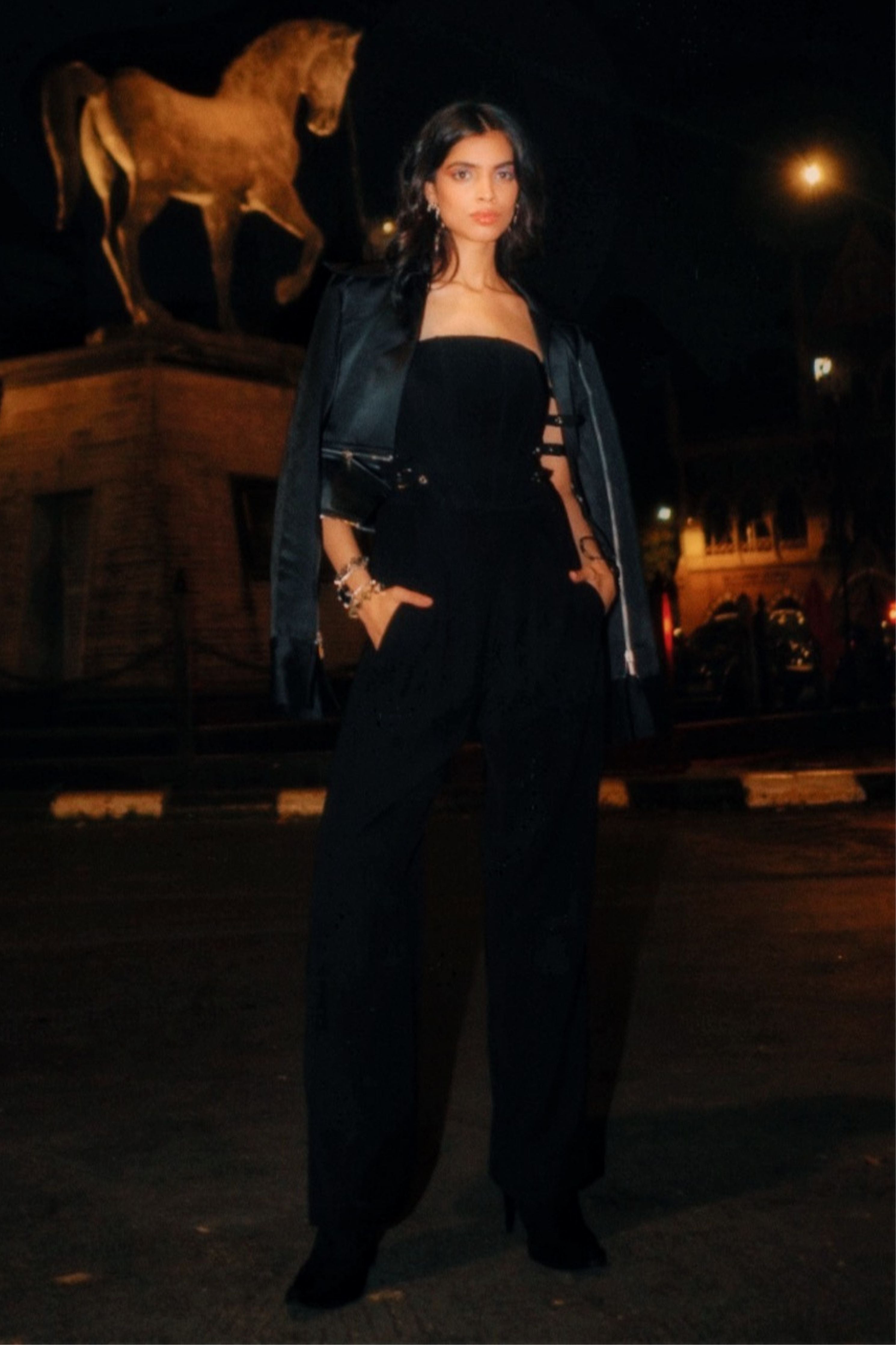 Midnight Edge Corset Jumpsuit