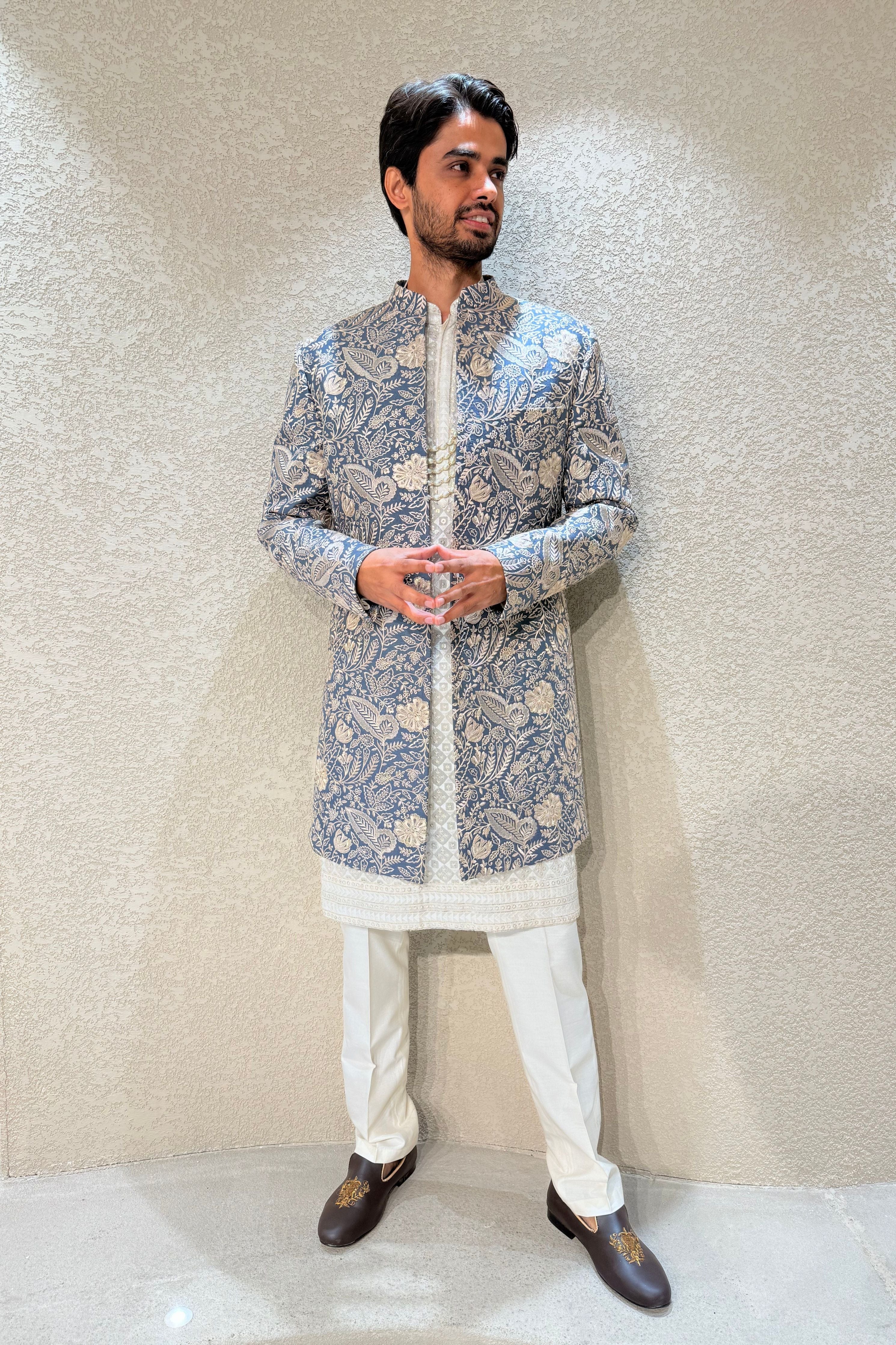 Royal Azure Indowestern