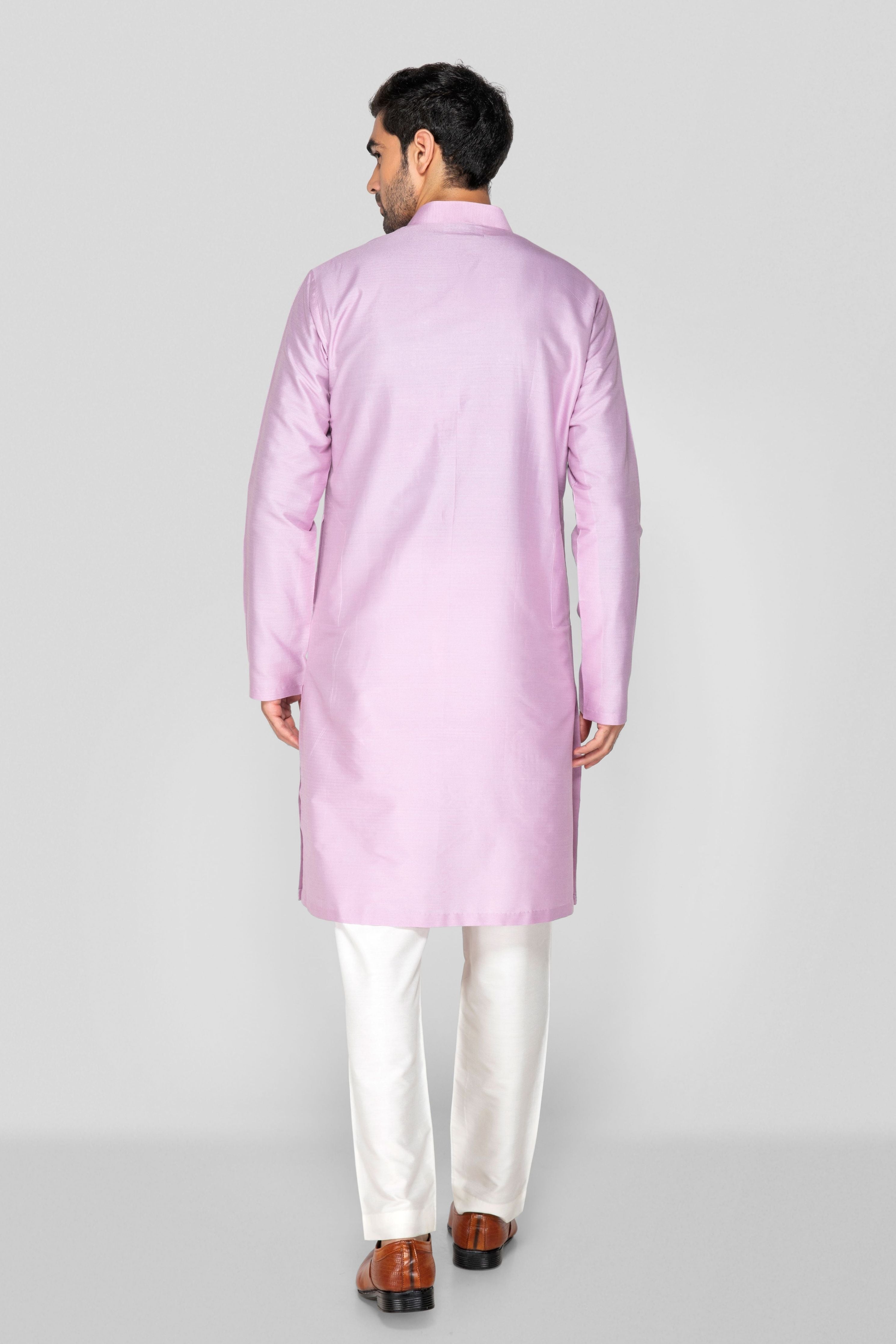 Lavender Applique Kurta Set