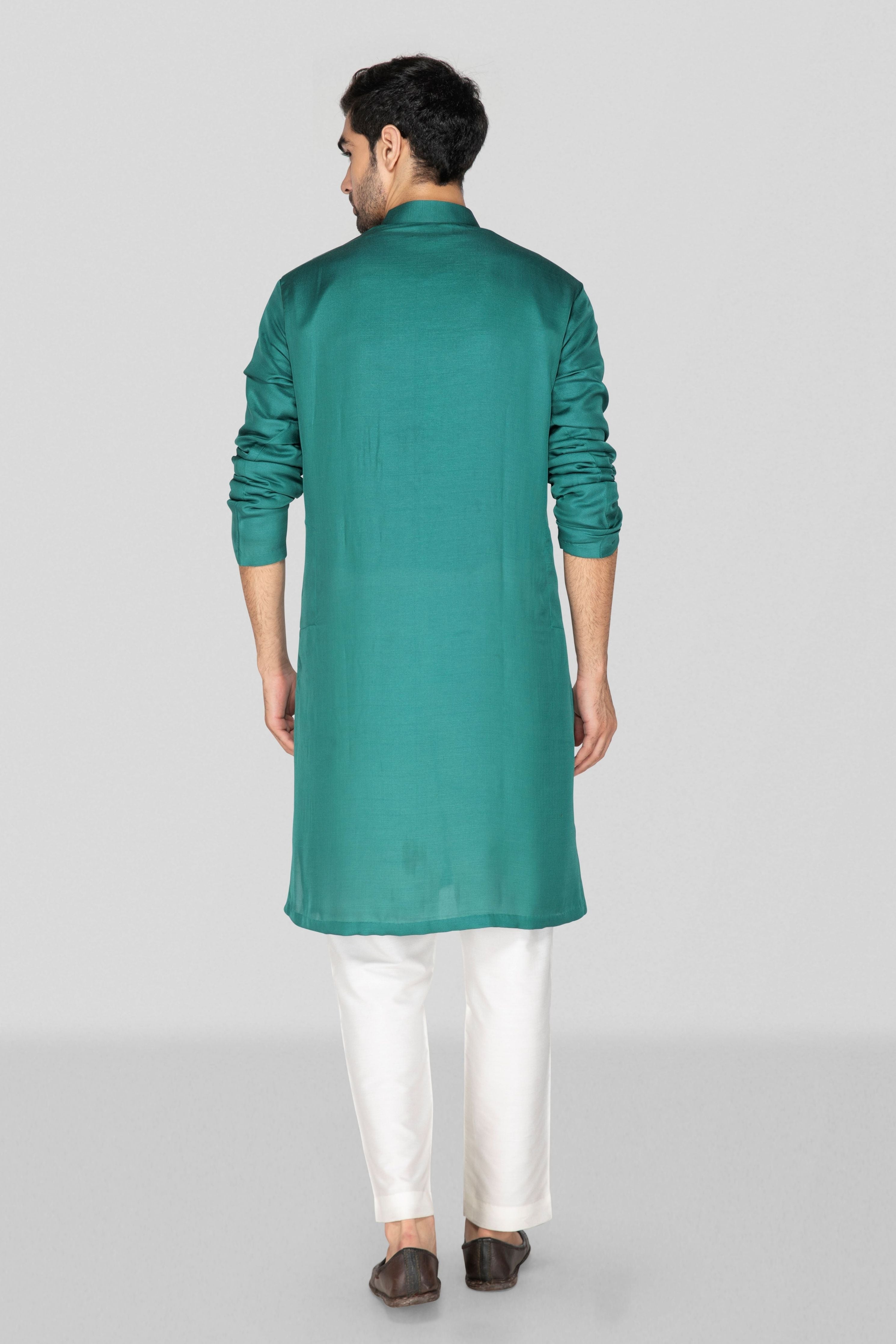 Teal Kurta Set