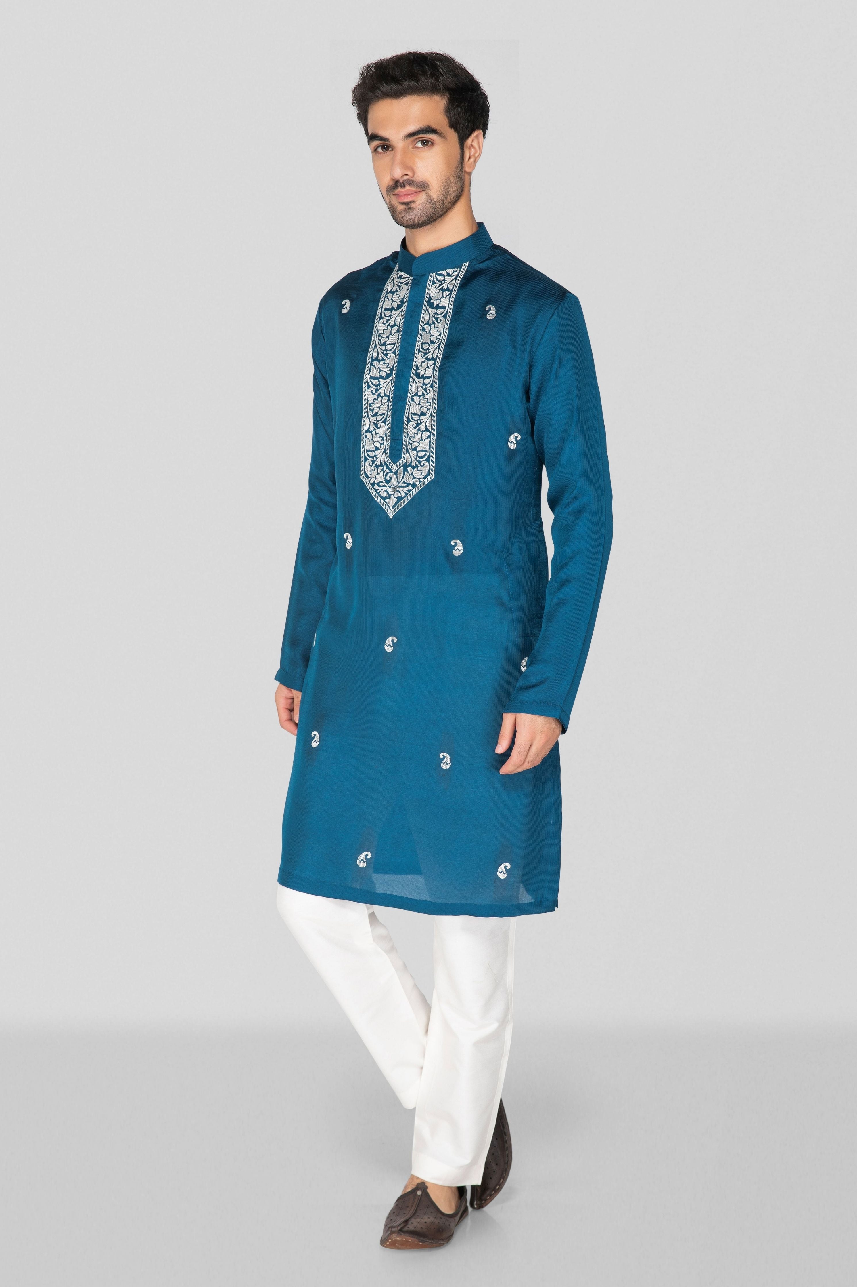 Classic Blue Kurta Set