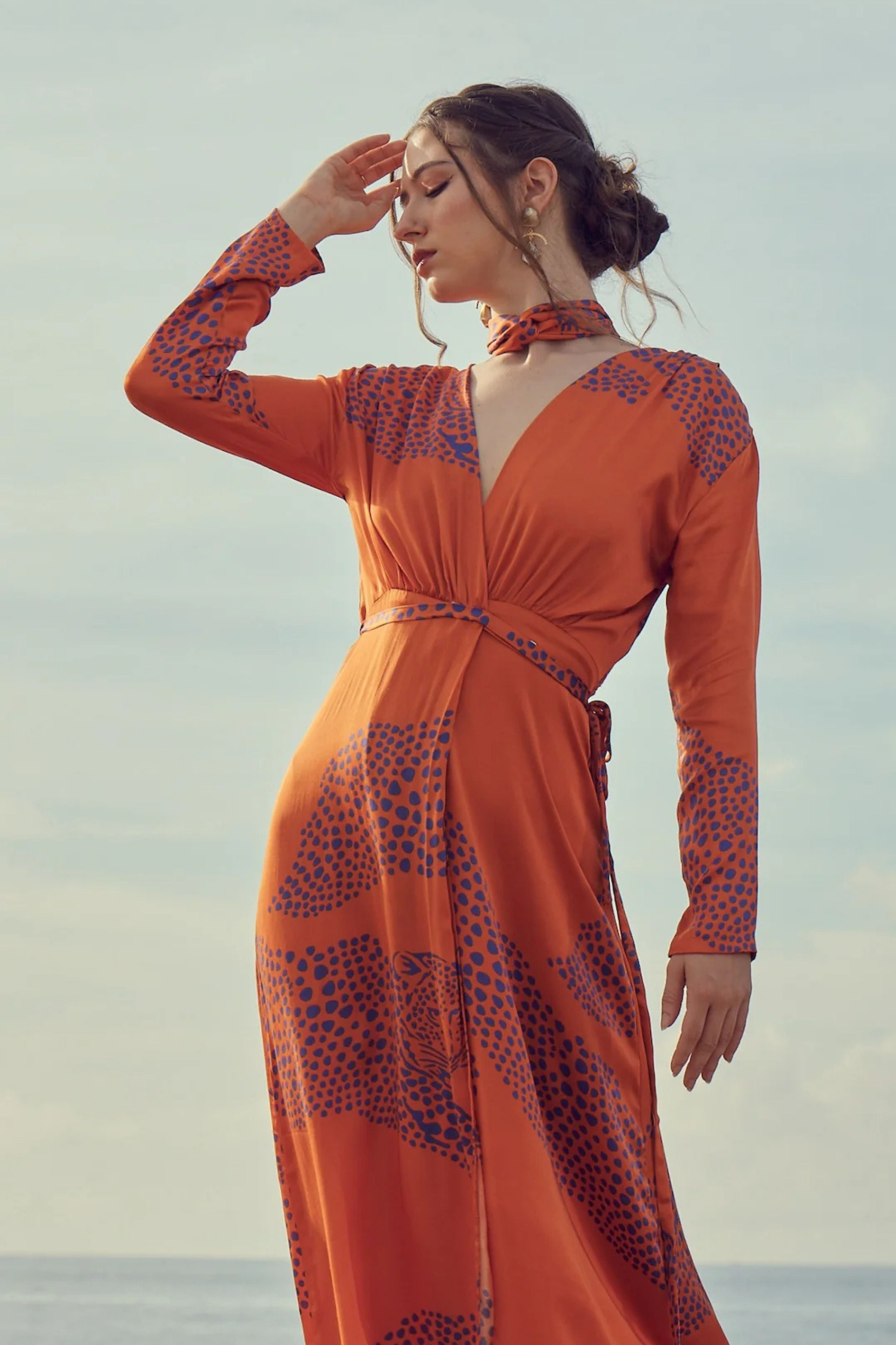 Sunlit Prowl Wrap Dress