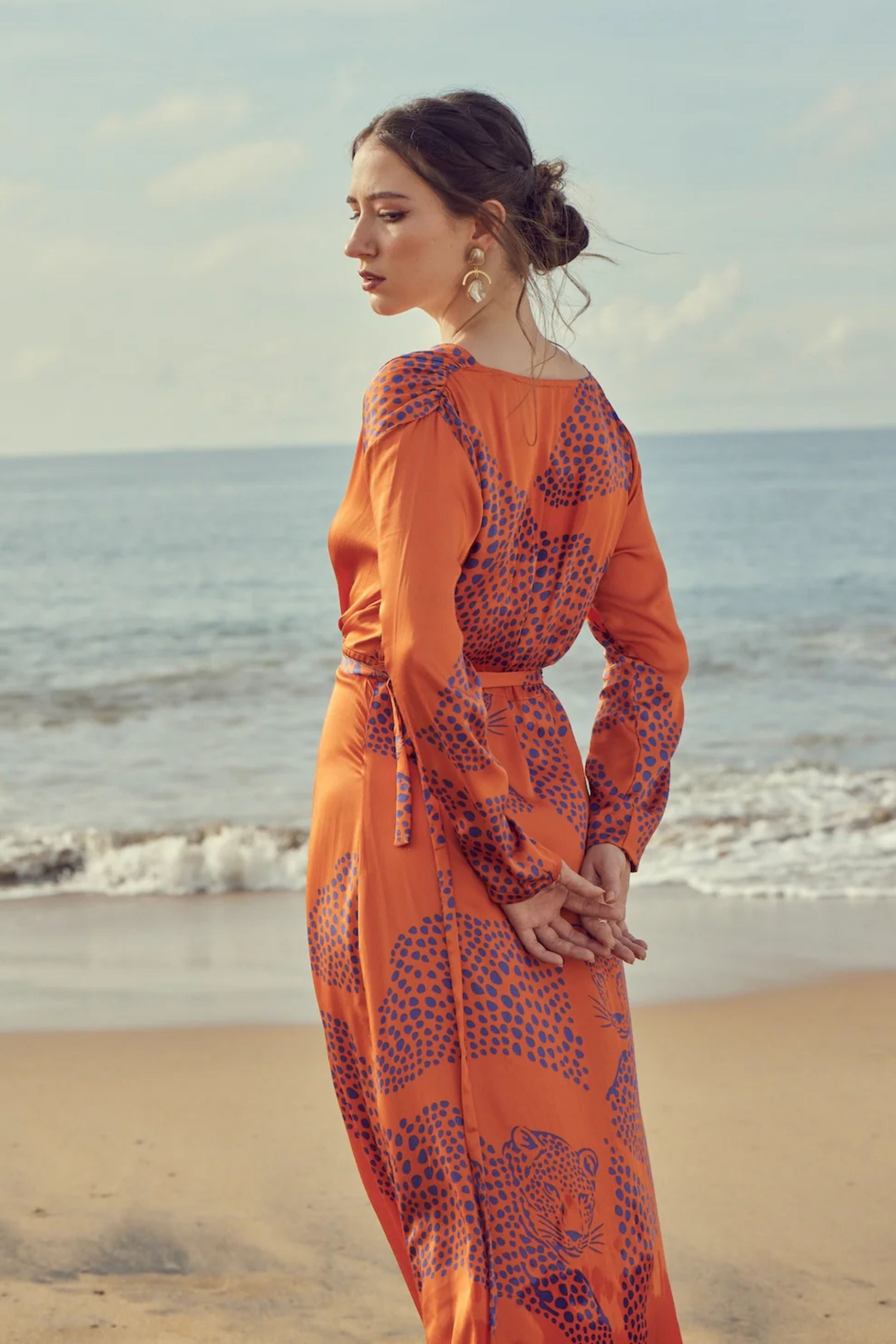 Sunlit Prowl Wrap Dress