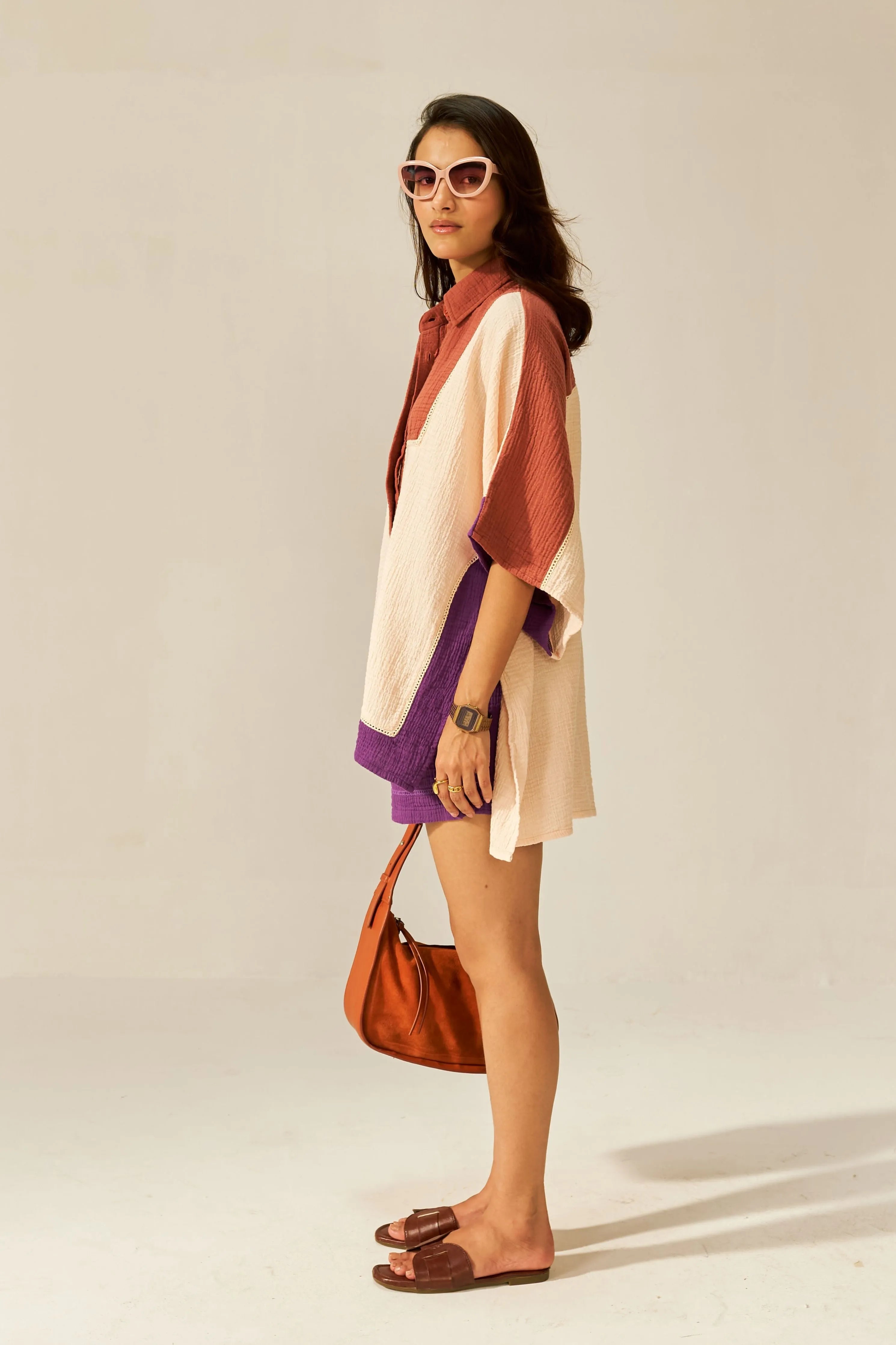 Haya Dogwood Mini Kaftan Co-ord Shorts