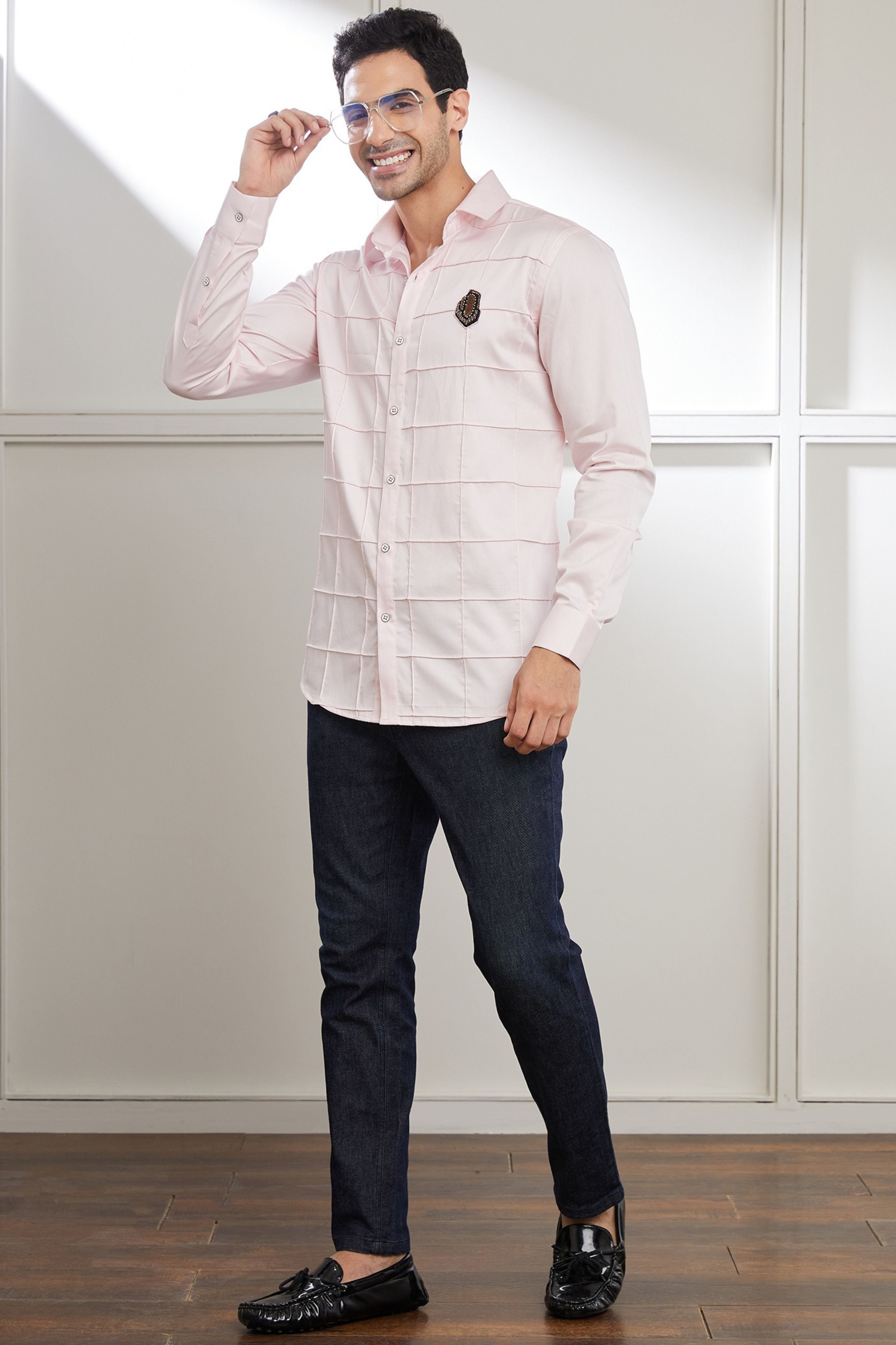 Square Pink Crest