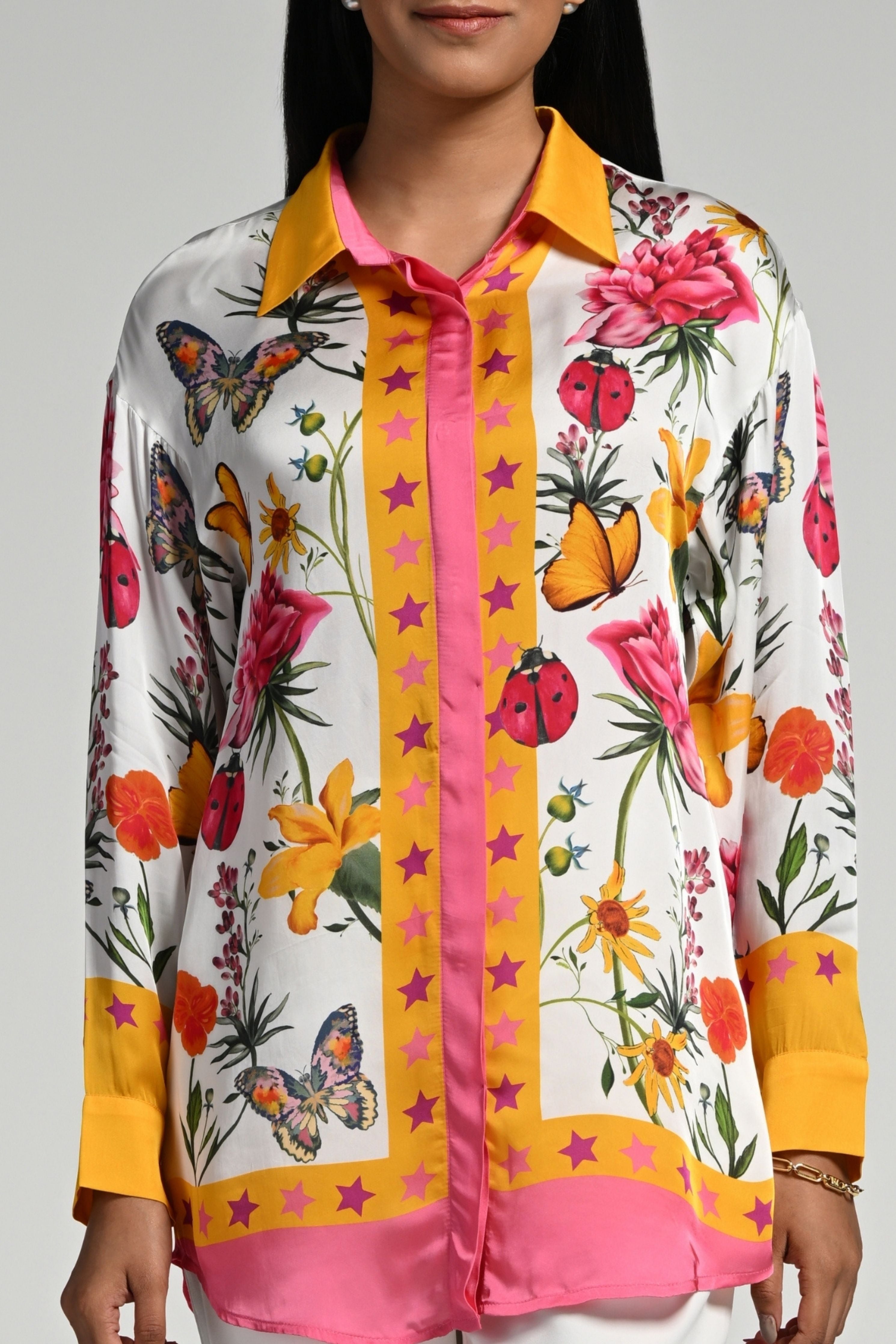 Fleur de Reve Silk Shirt