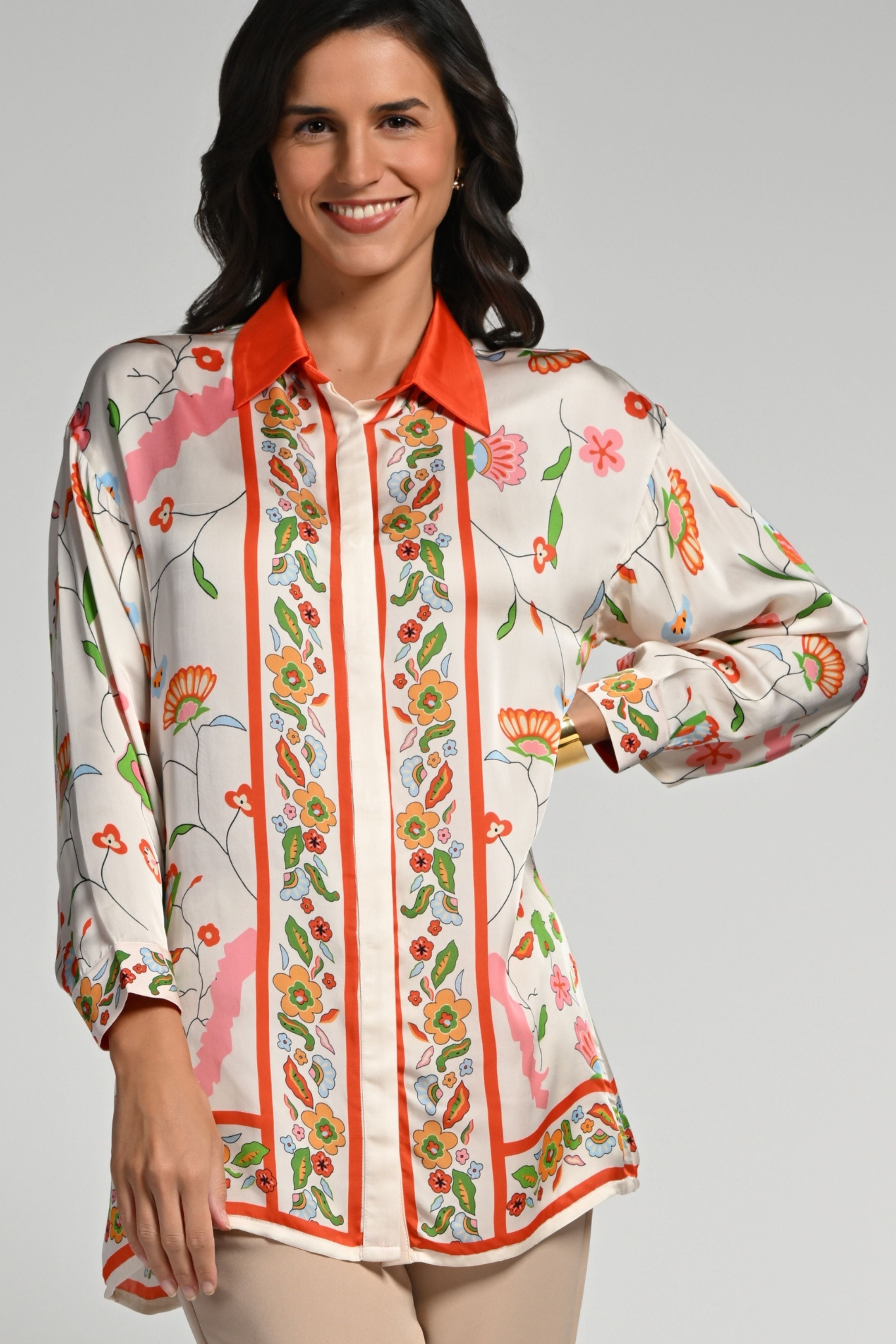 Floral Utopia Silk Shirt