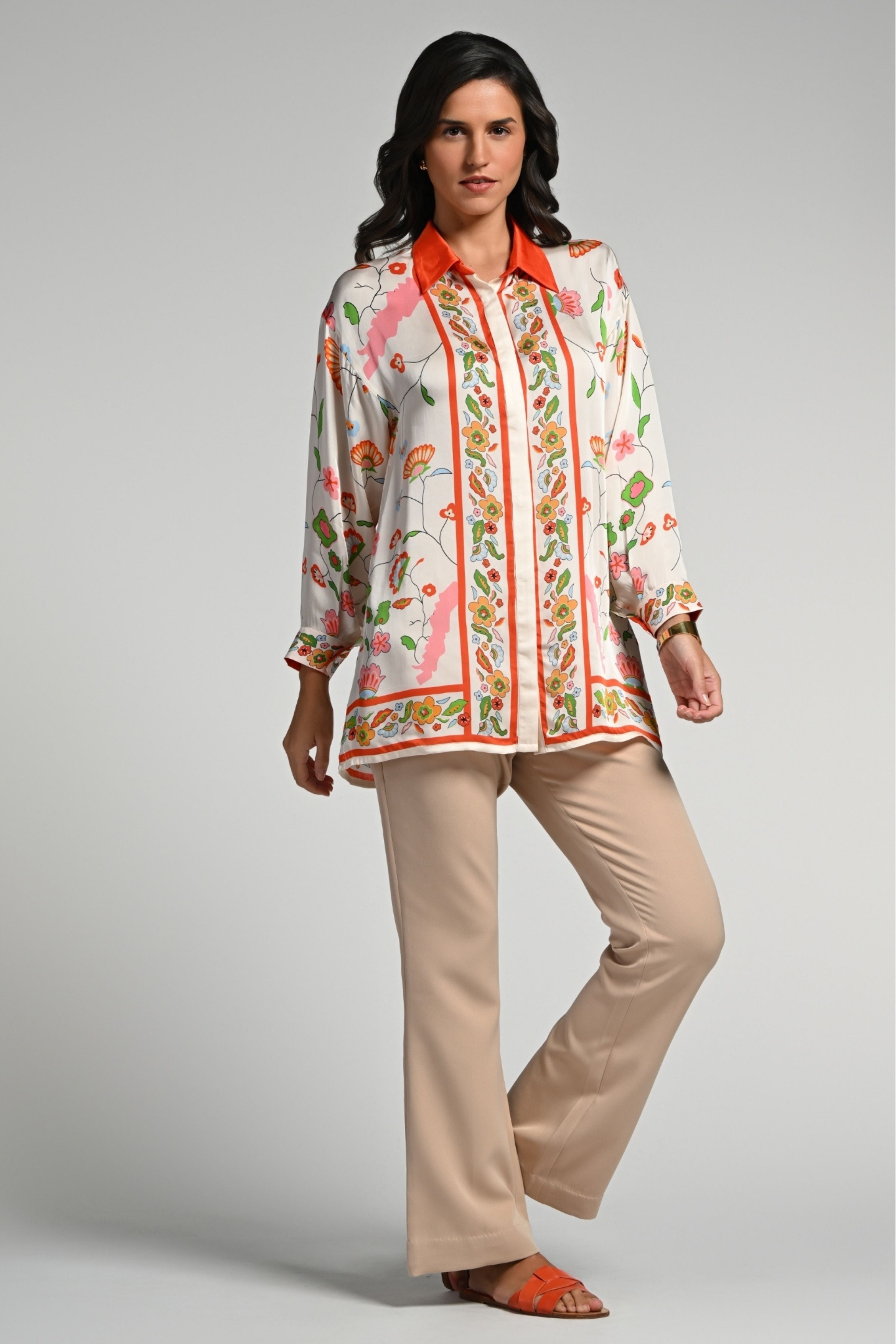 Floral Utopia Silk Shirt