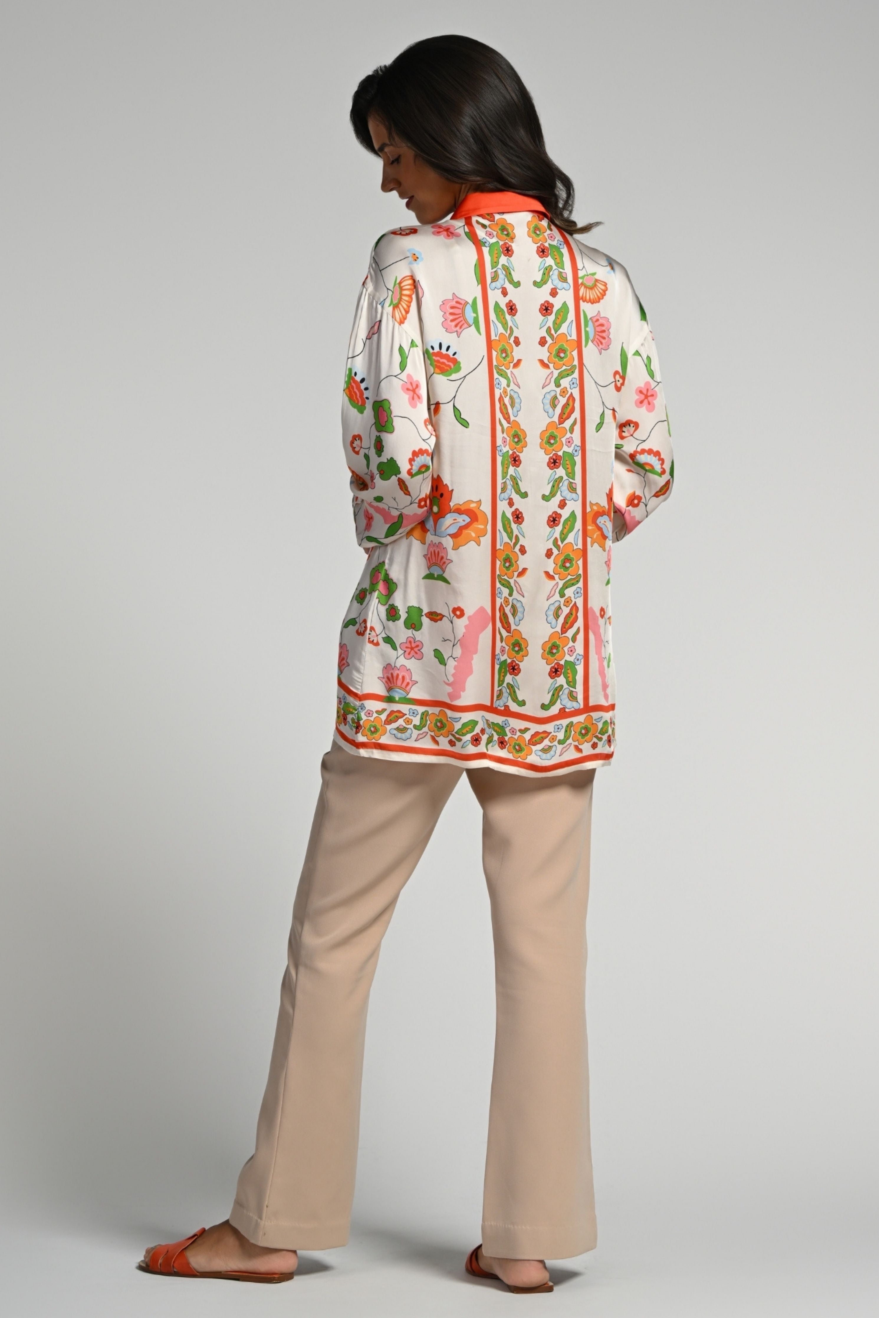 Floral Utopia Silk Shirt