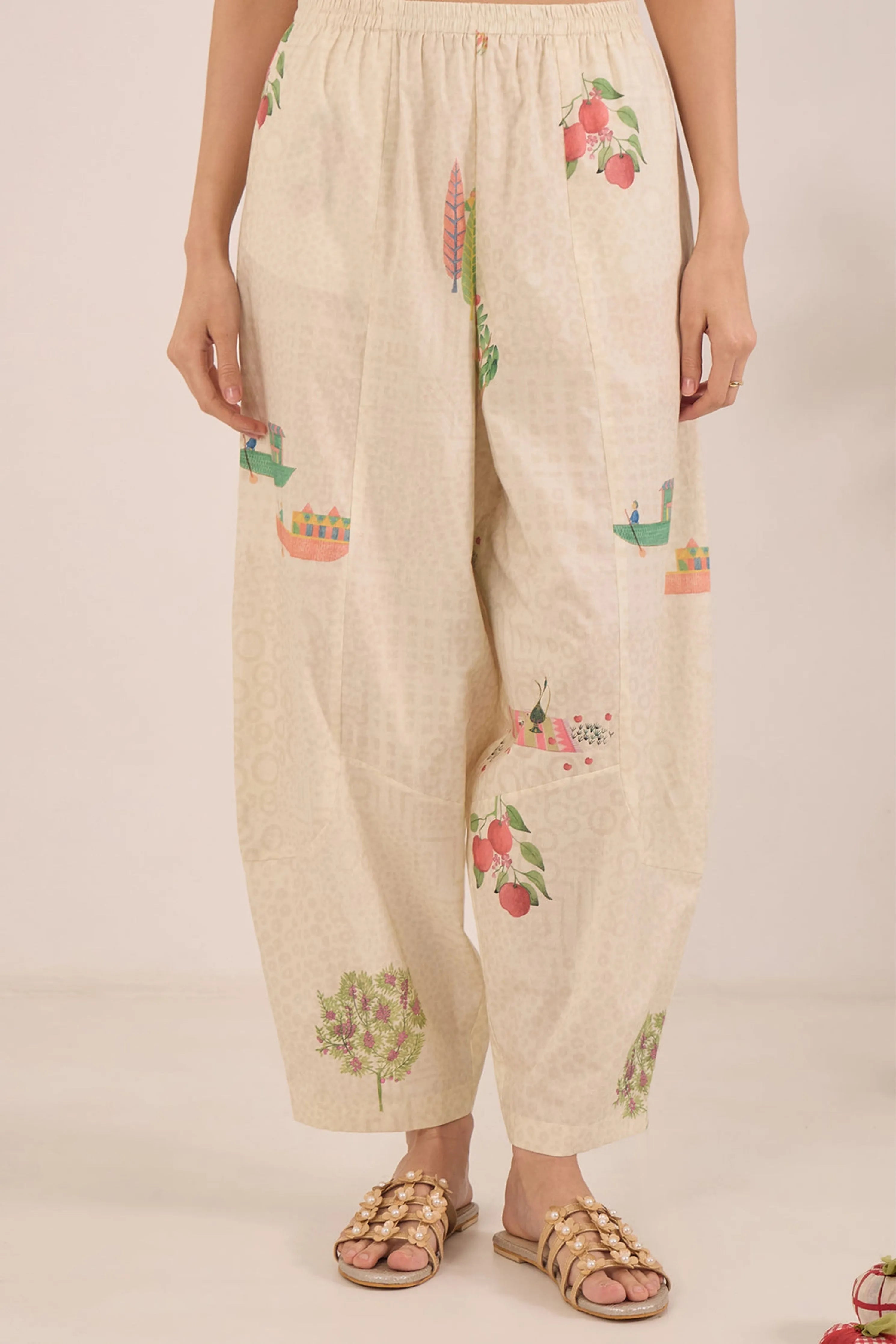 Gulposh Smocking Cotton Co-Ord Set