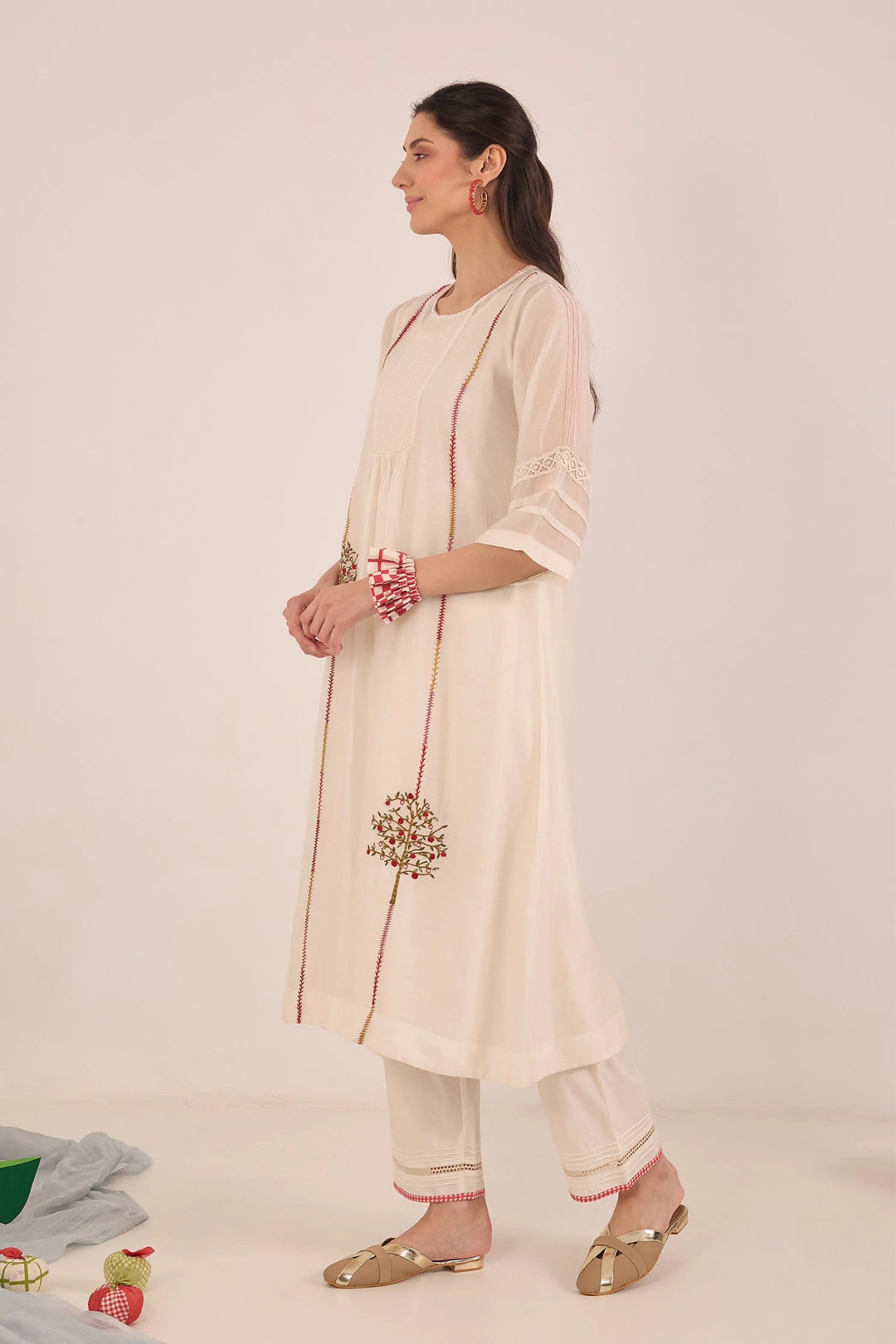 Khubani Embroidered Kurta Set