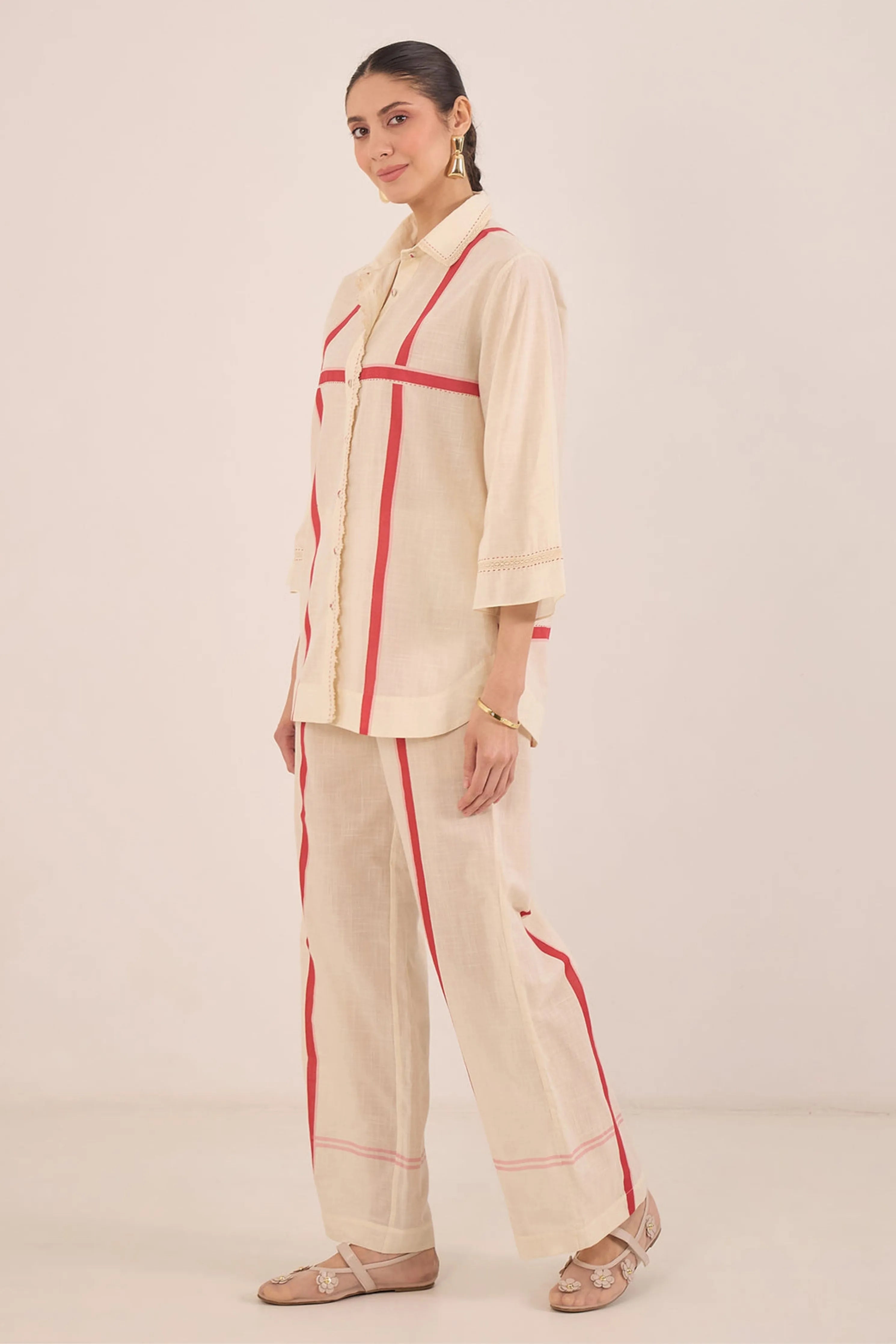 Gul Cross Stripe Co-Ord Set