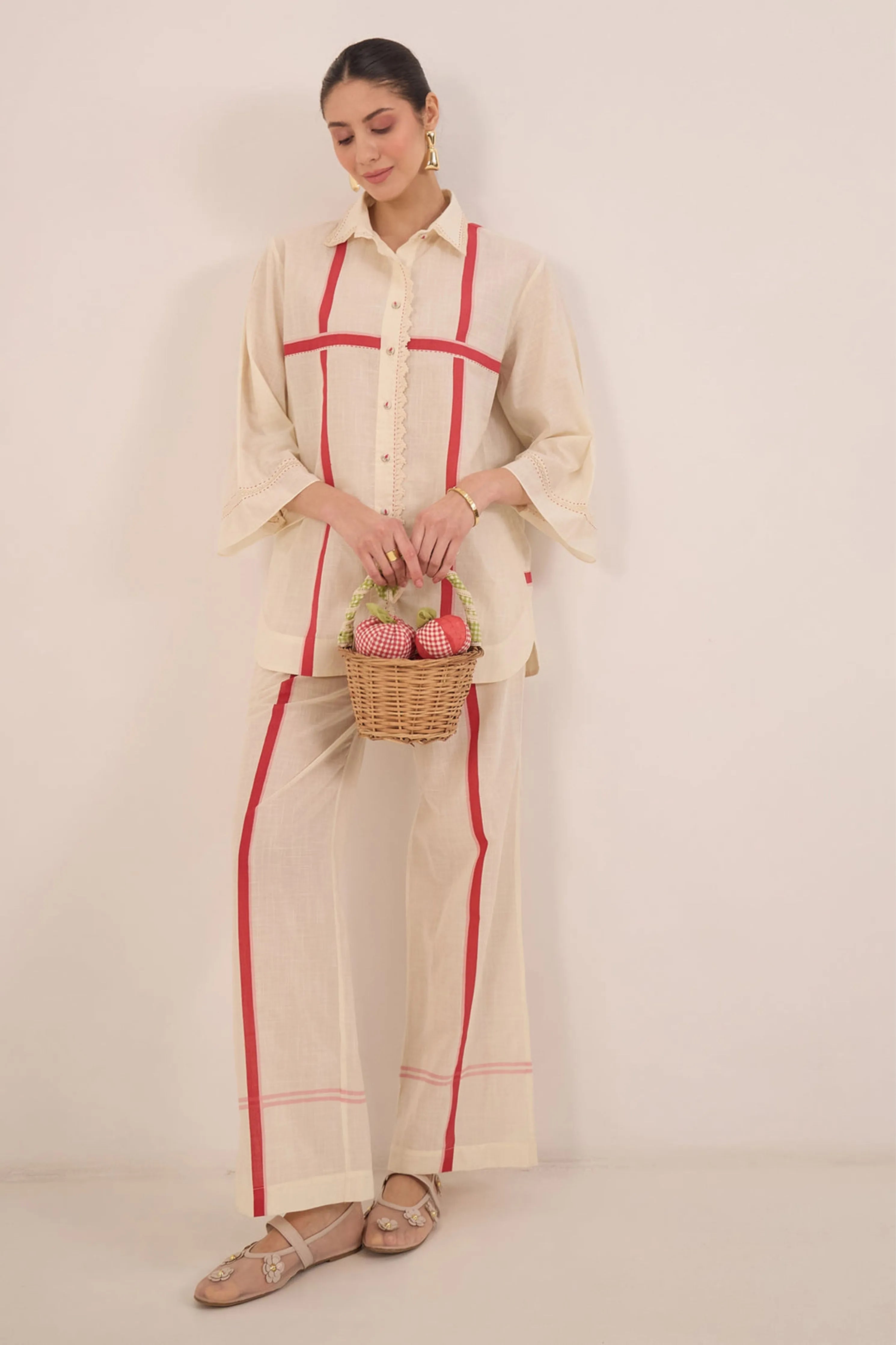 Gul Cross Stripe Co-Ord Set