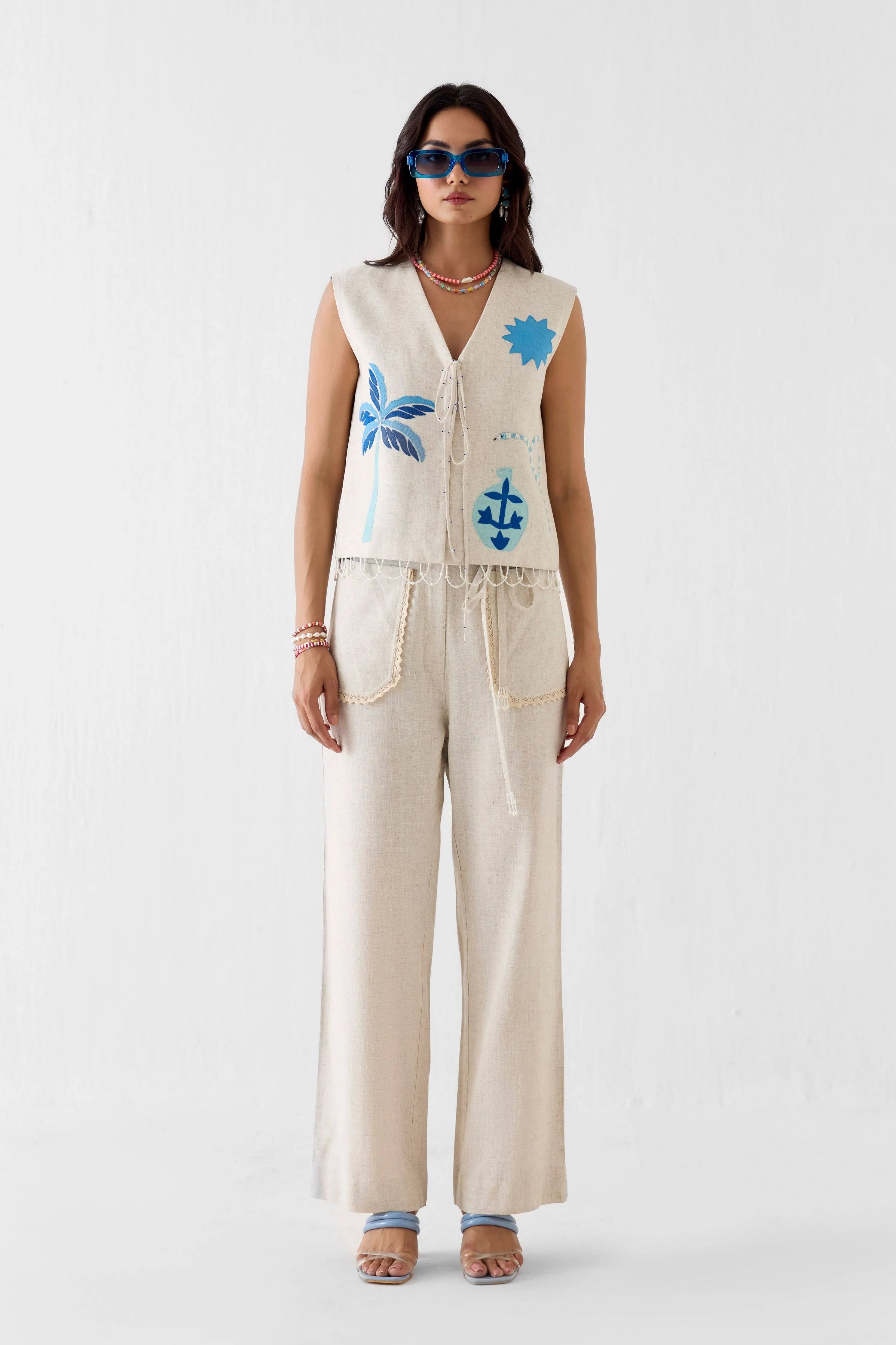 Matka Vest And Trousers Co-Ord Set