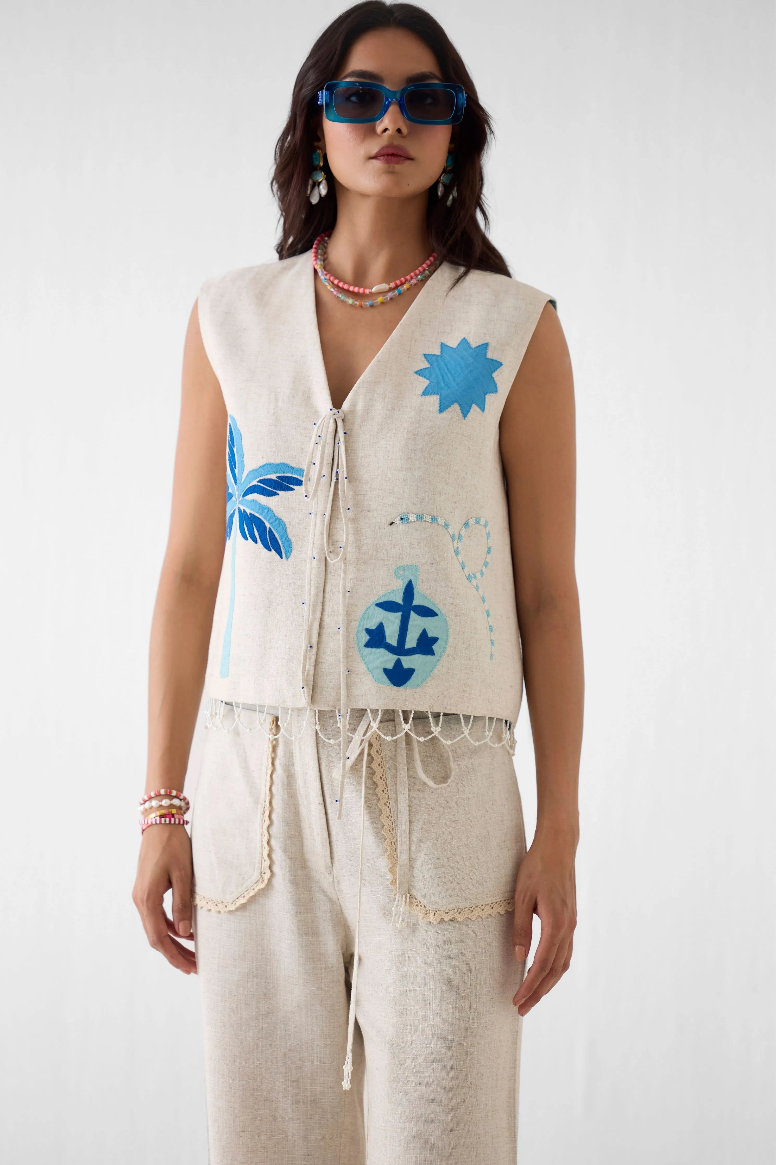 Matka Vest And Trousers Co-Ord Set