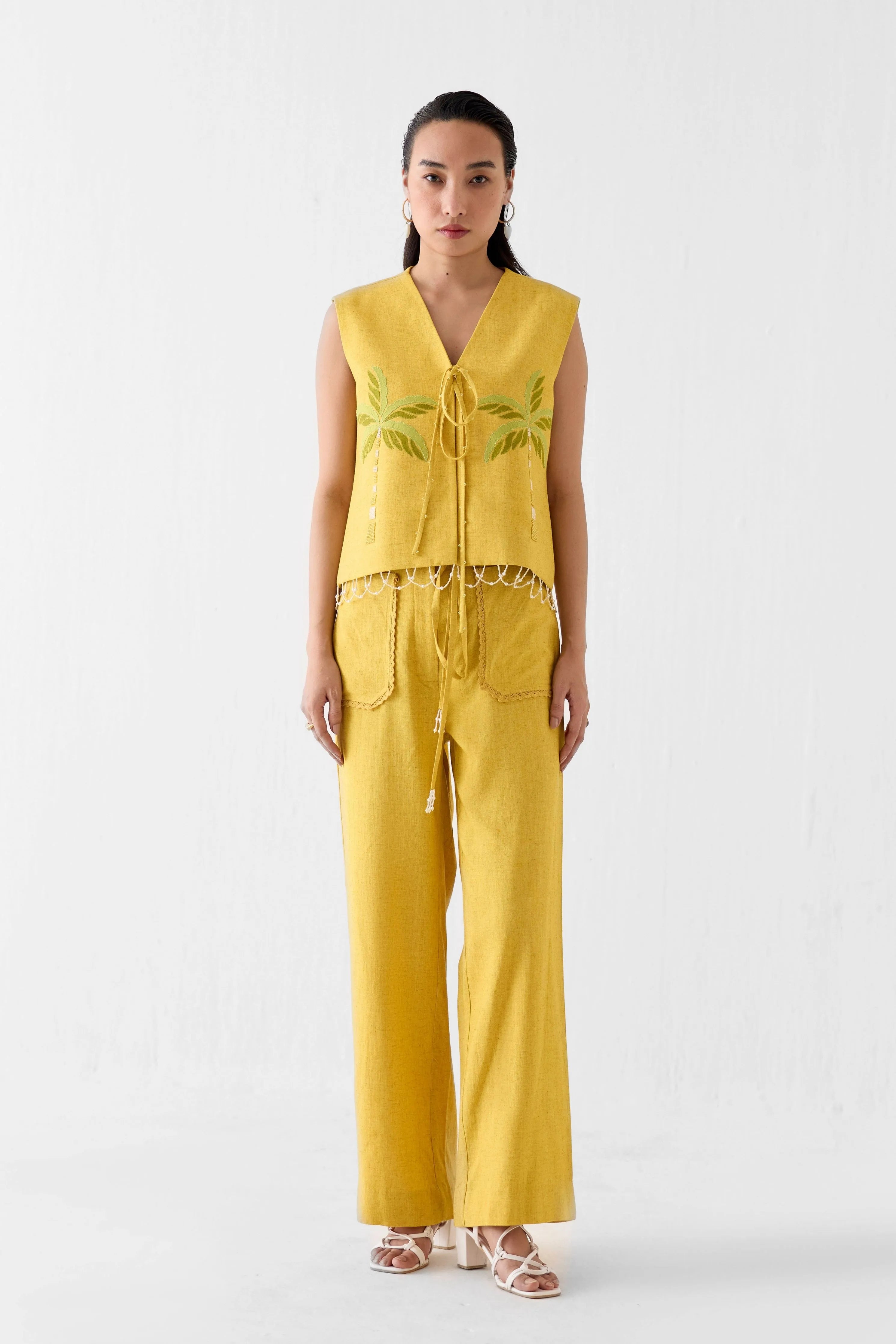 Multani Vest And Trousers Co-Ord Set