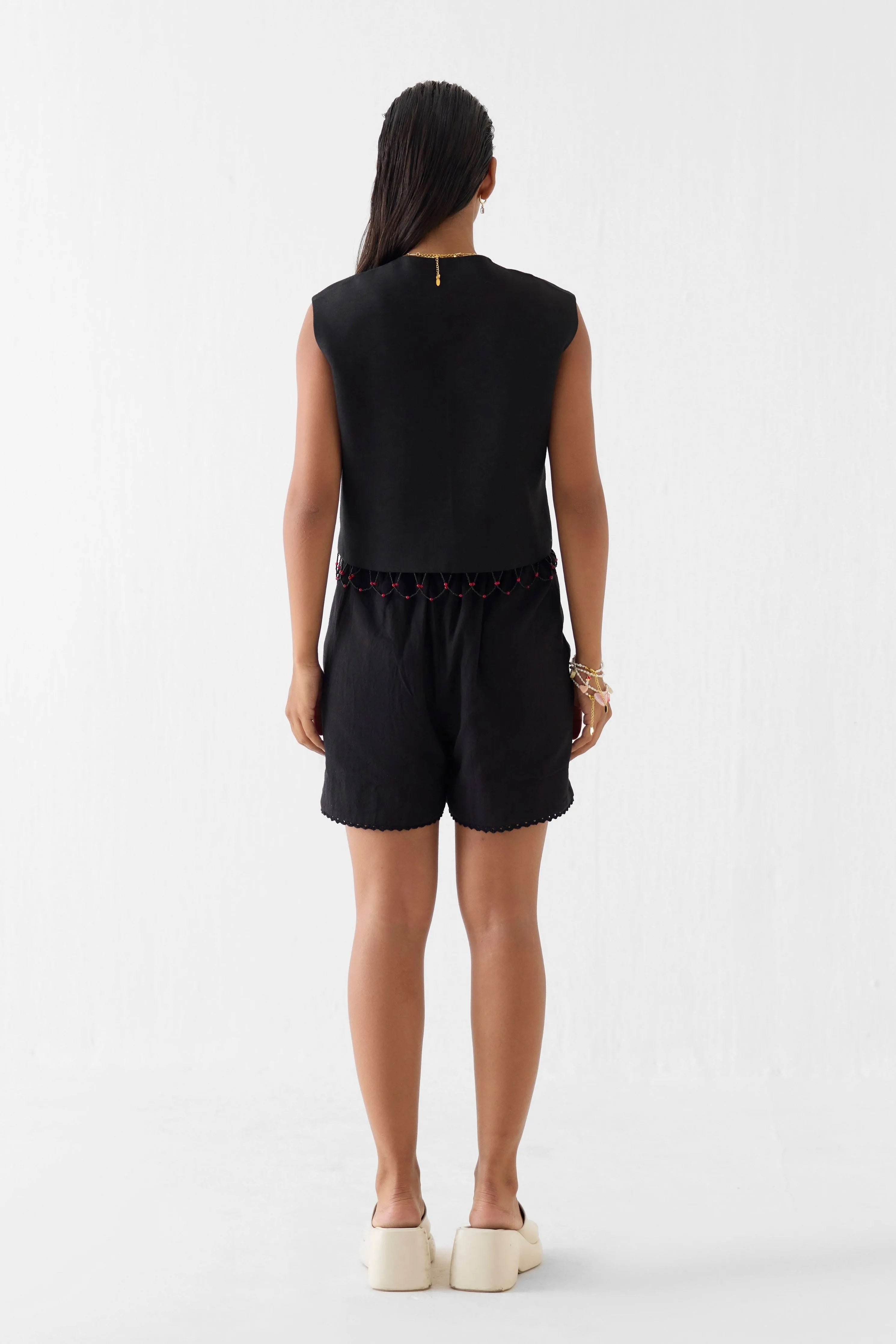 Sahara Night Vest & Shorts Co-Ord Set