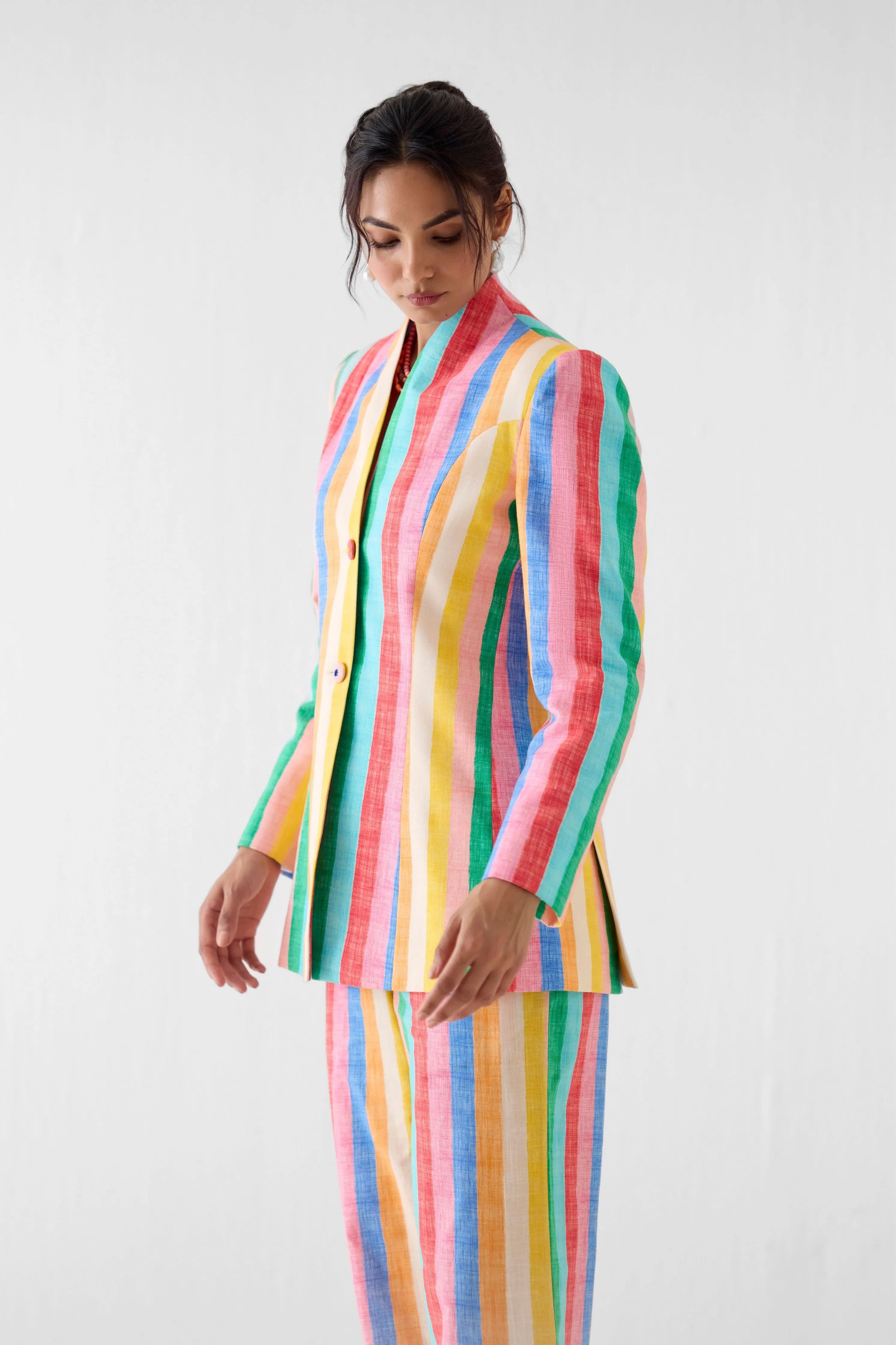 Leher Blazer And Trousers Co-Ord Set