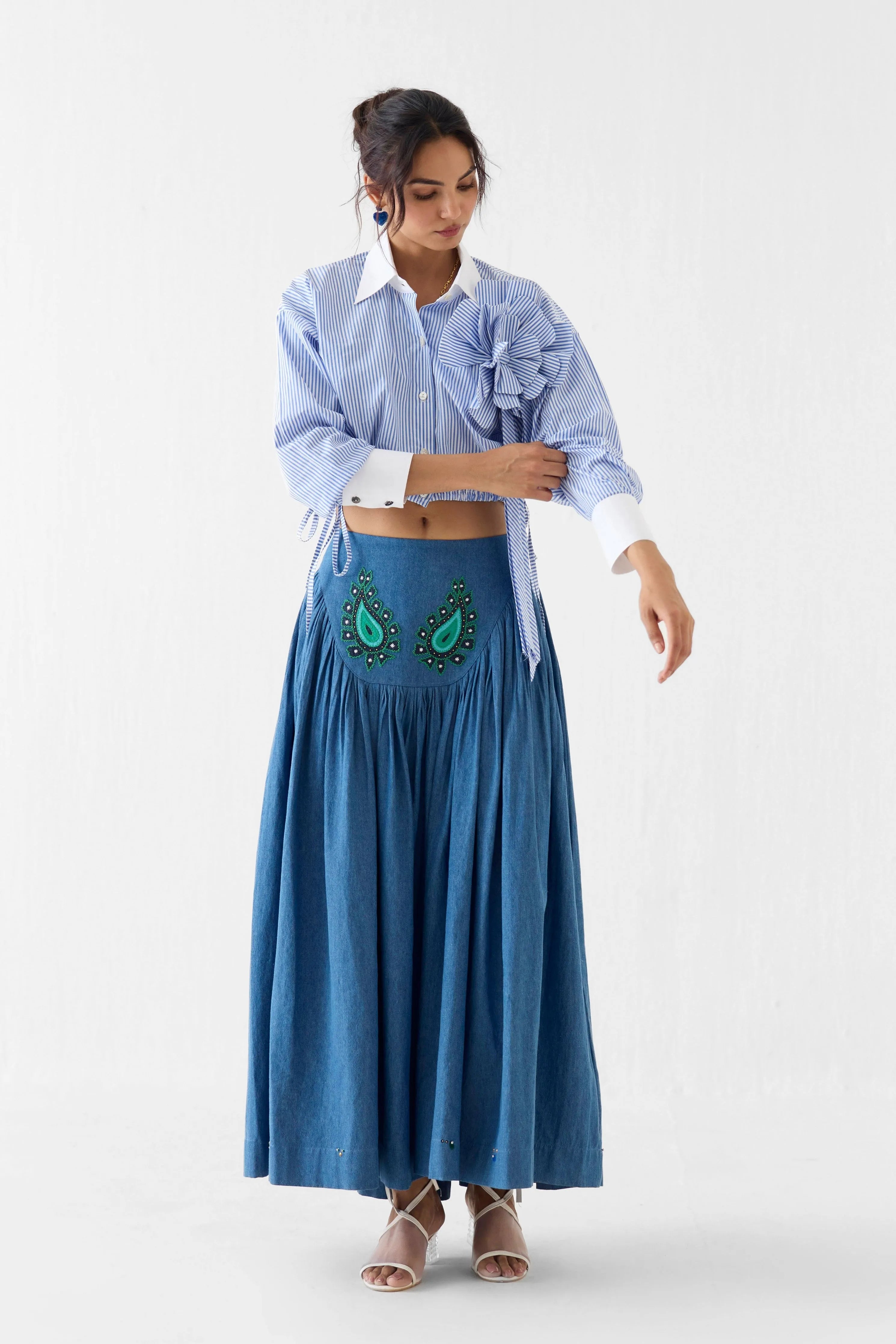Azure Crop Shirt