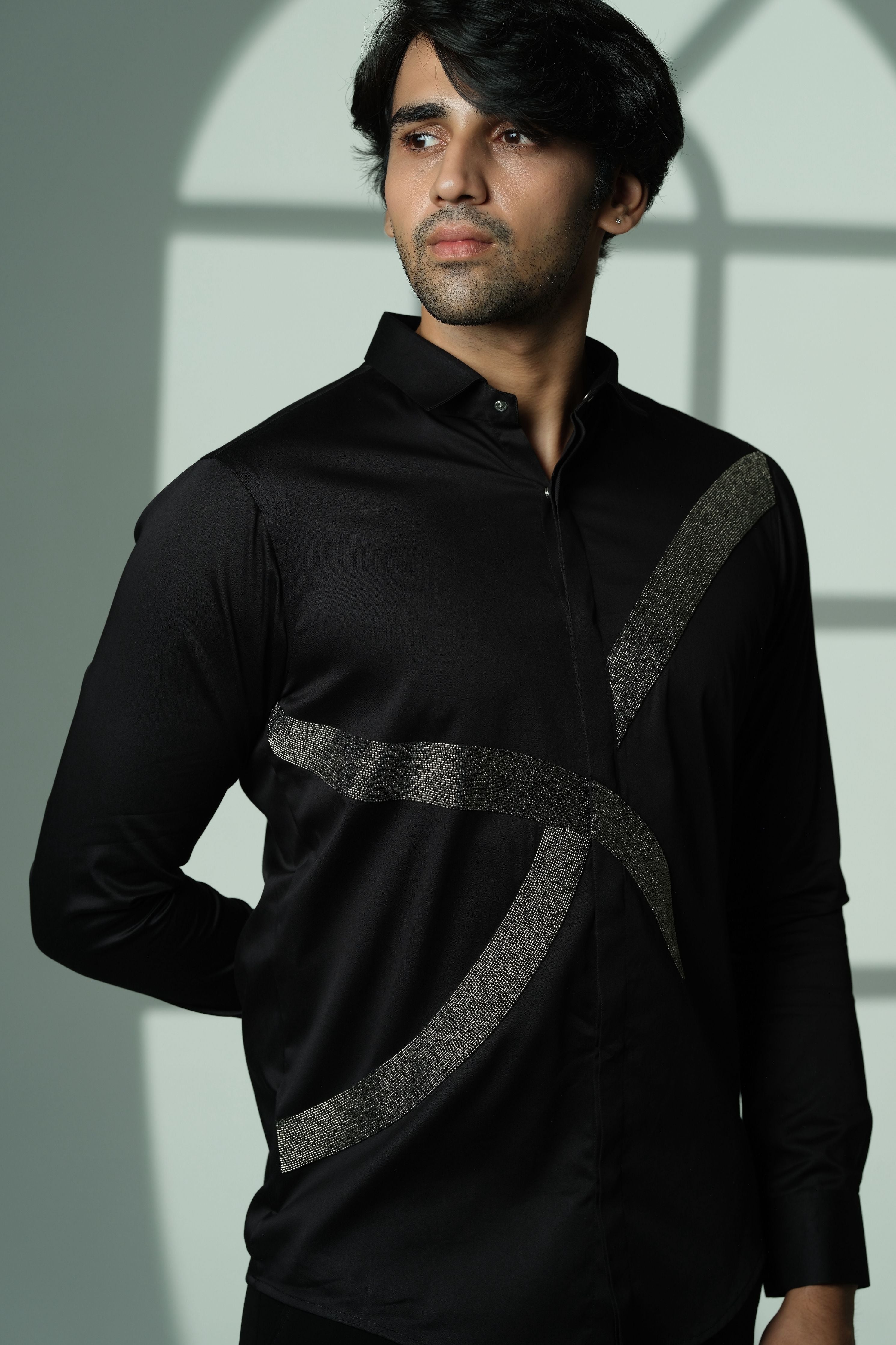 Black Shirt With Gun Metal Eclipse Cross
