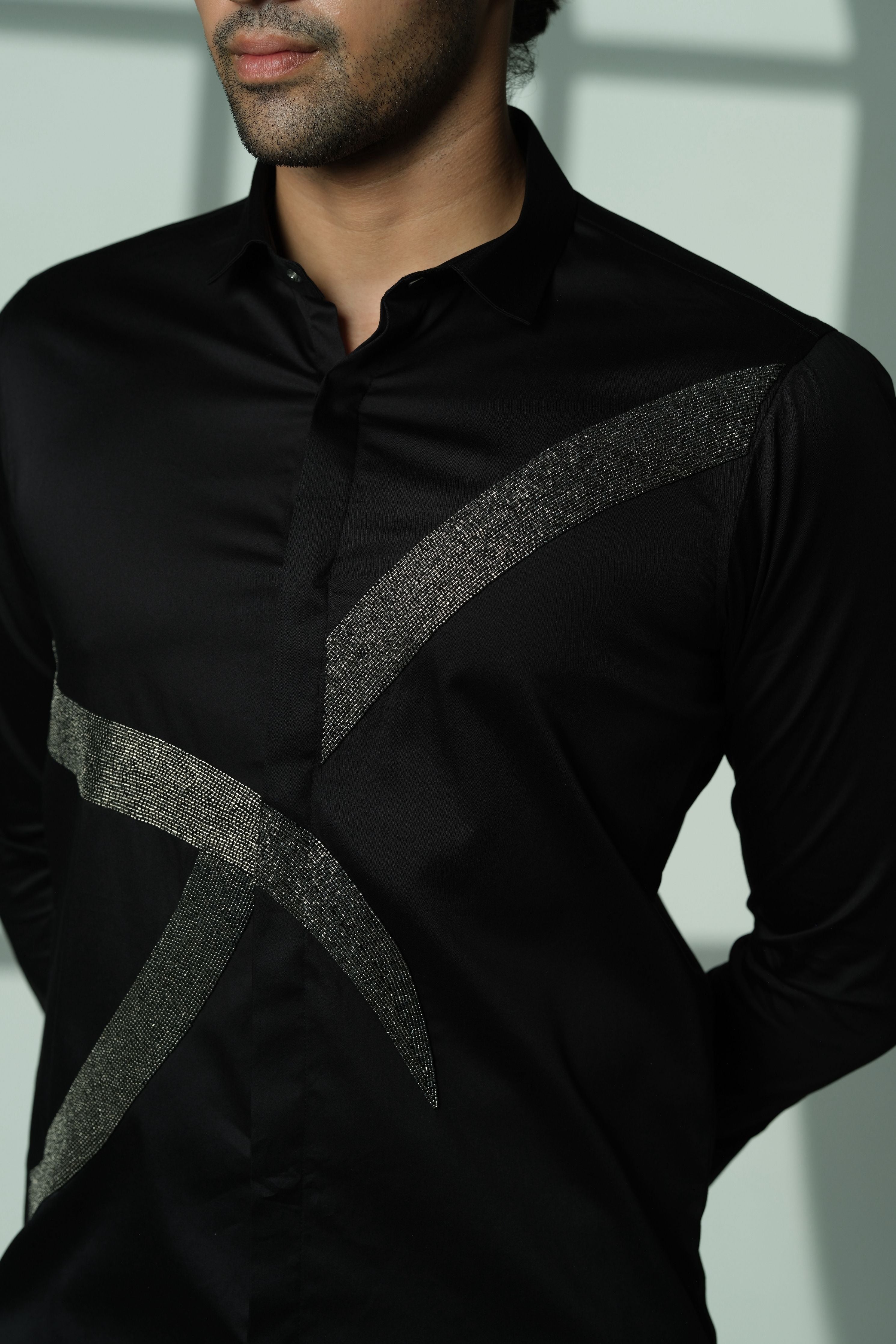 Black Shirt With Gun Metal Eclipse Cross