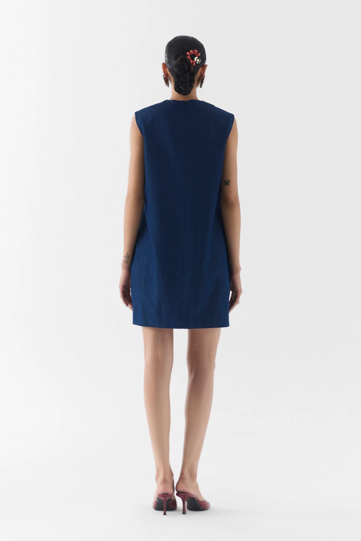 Rose Denim Dress