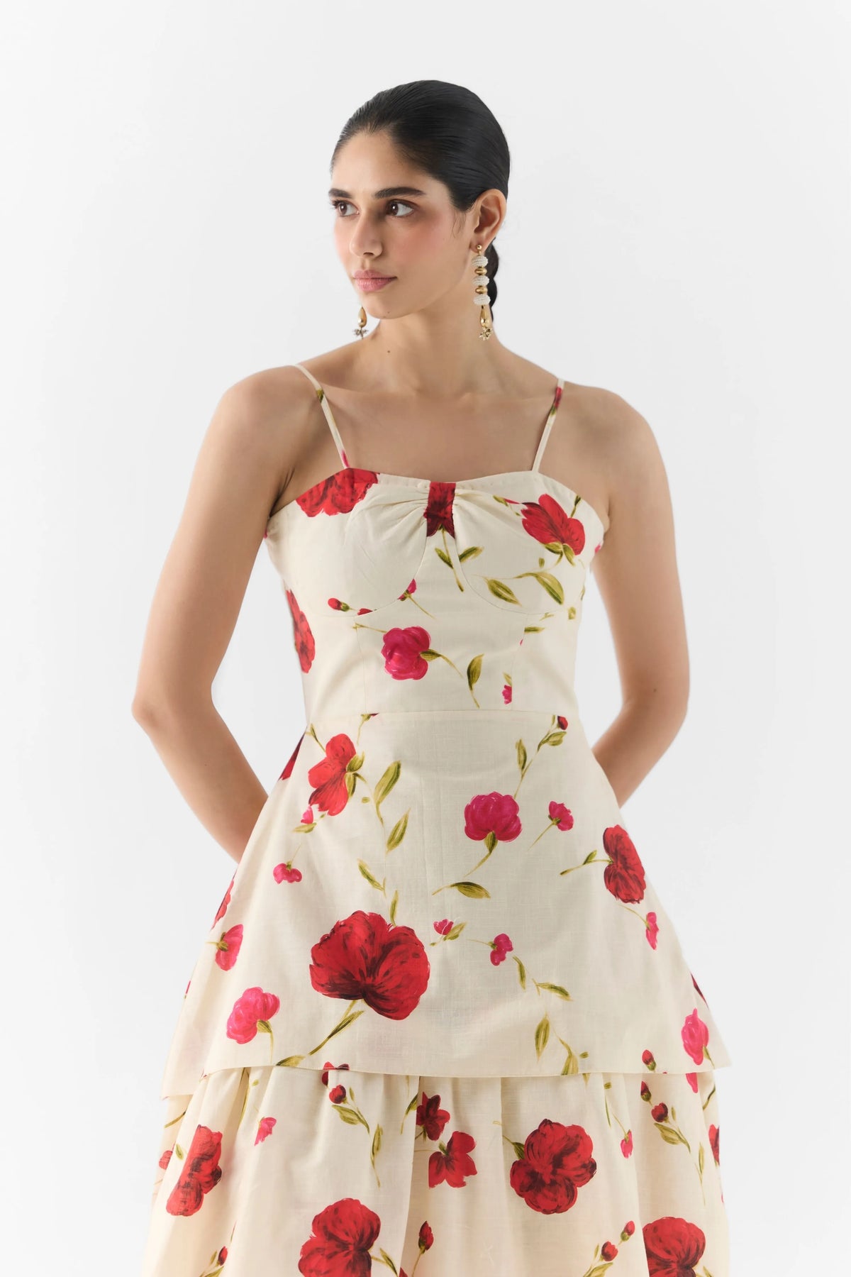 Sisley Rose Bustier Dress