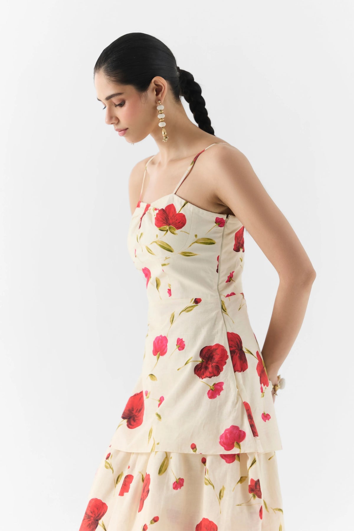 Sisley Rose Bustier Dress
