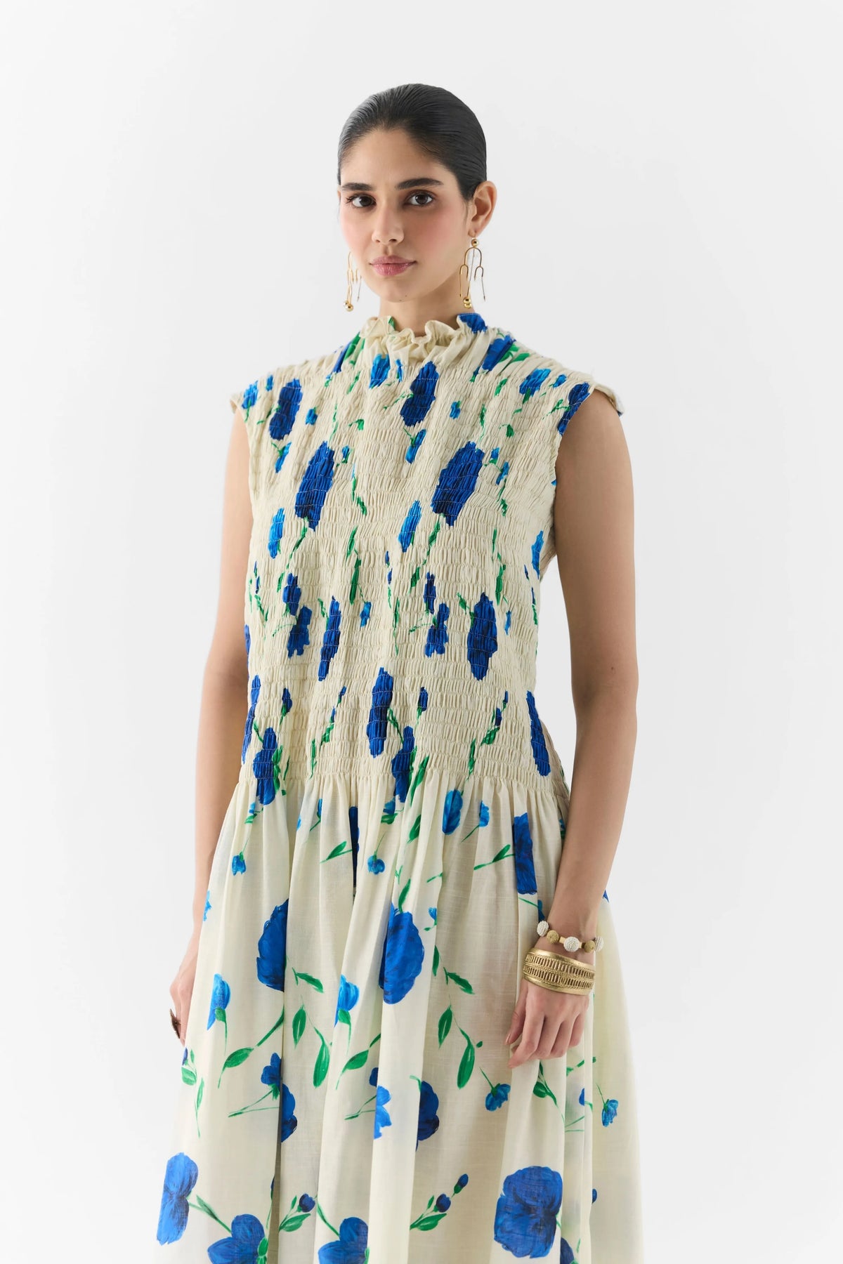Moss Rose Ruching Dress