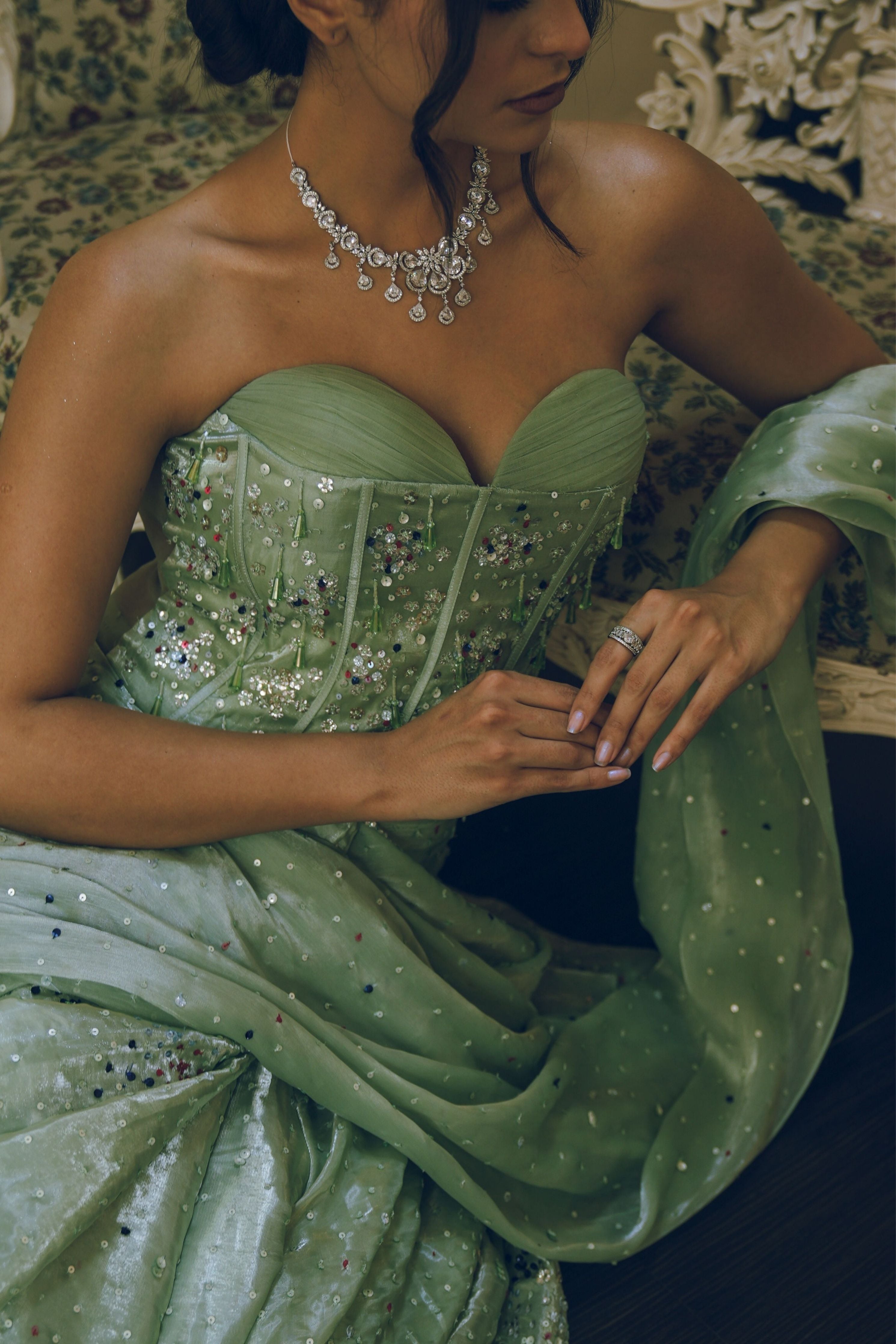 Silent strength Corset Draped Saree