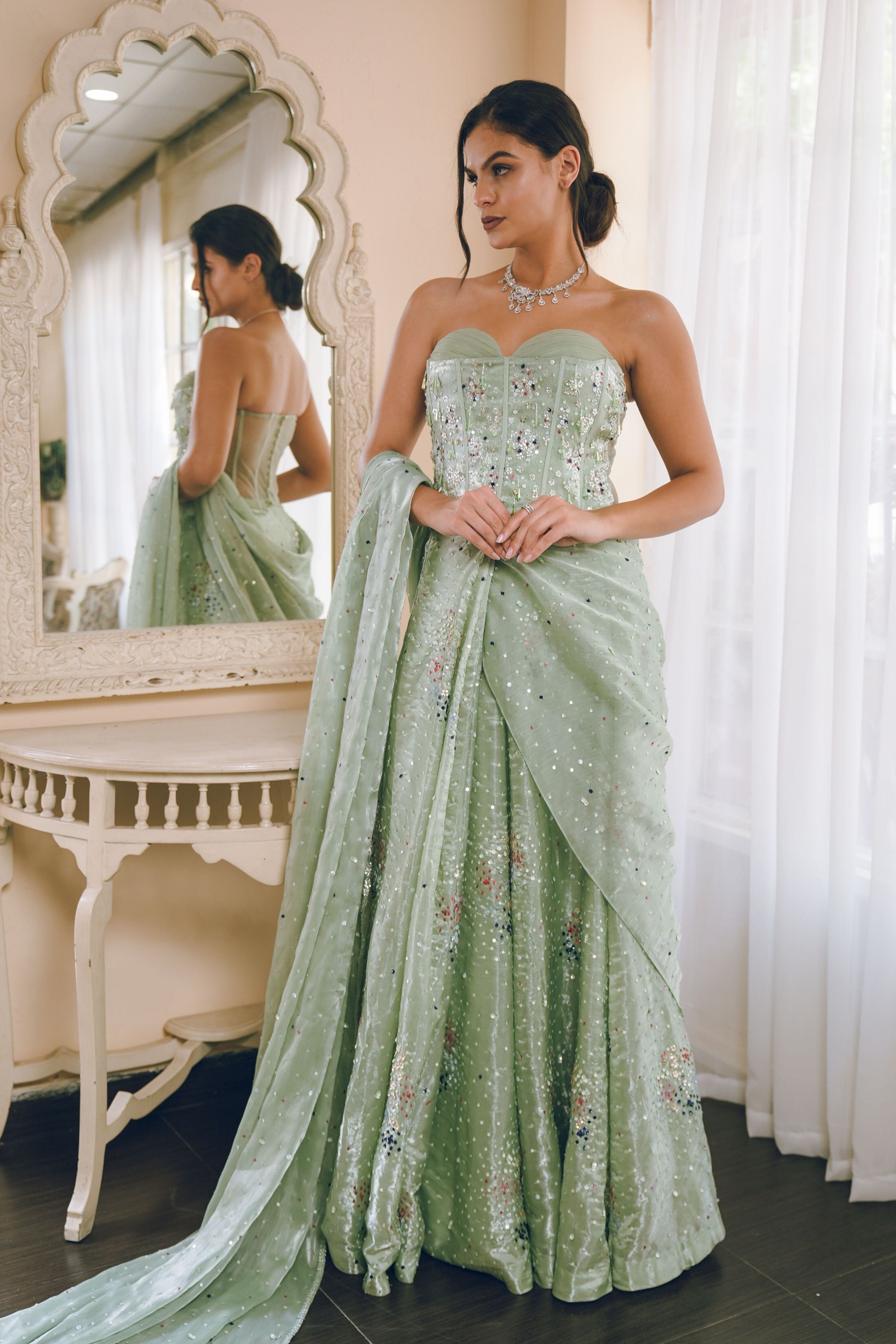 Silent strength Corset Draped Saree