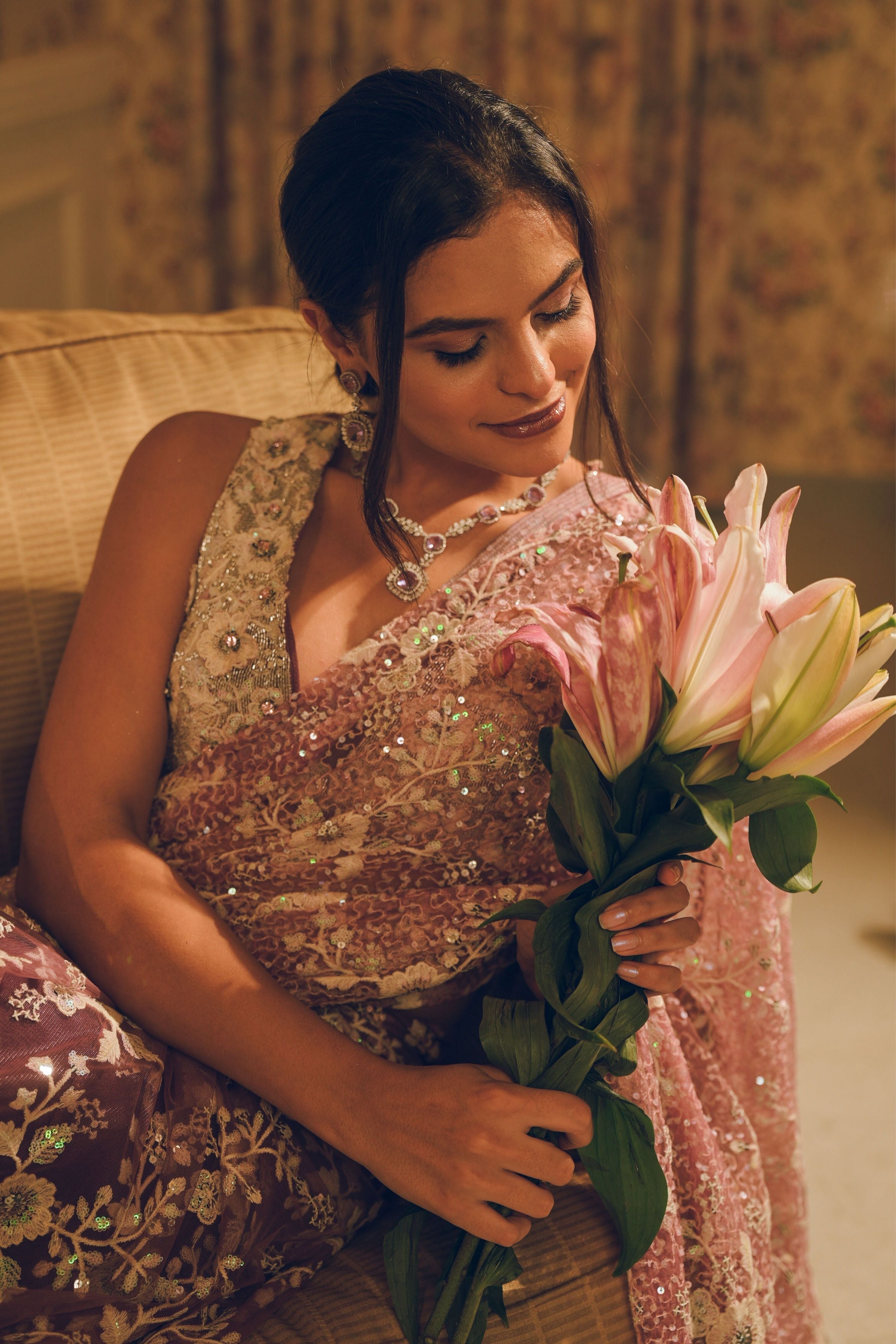 Whisper Embroidered Saree