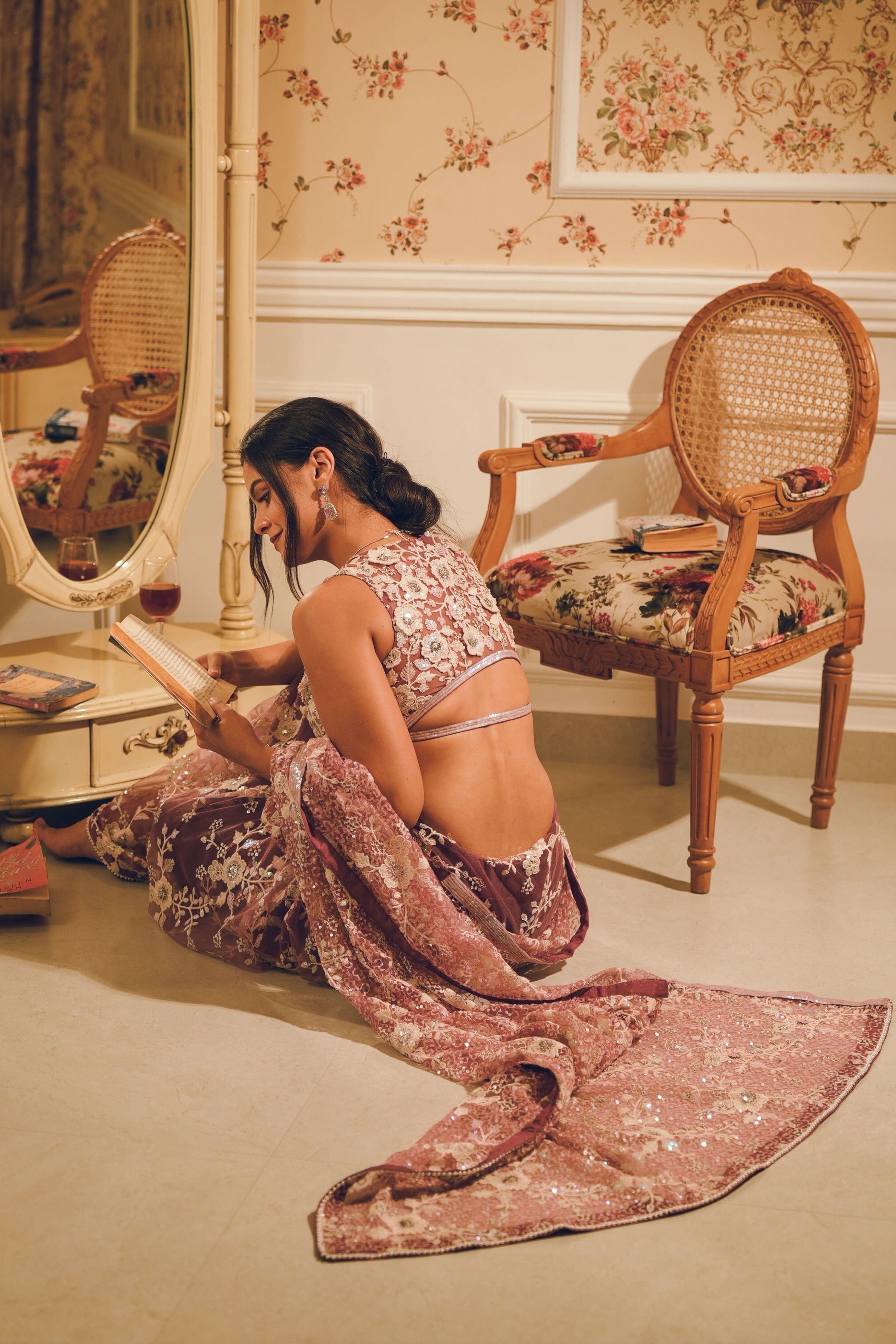 Whisper Embroidered Saree