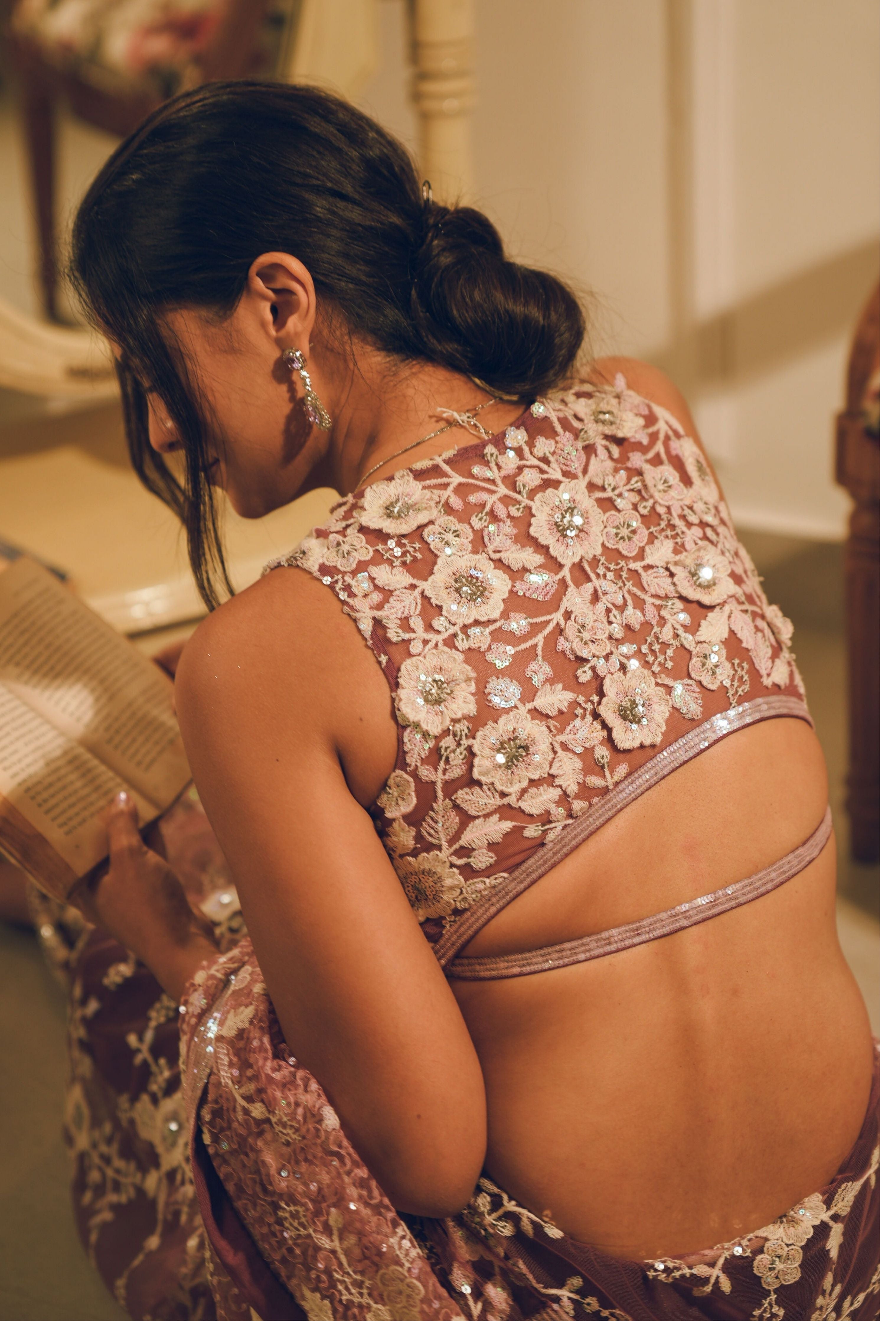 Whisper Embroidered Saree