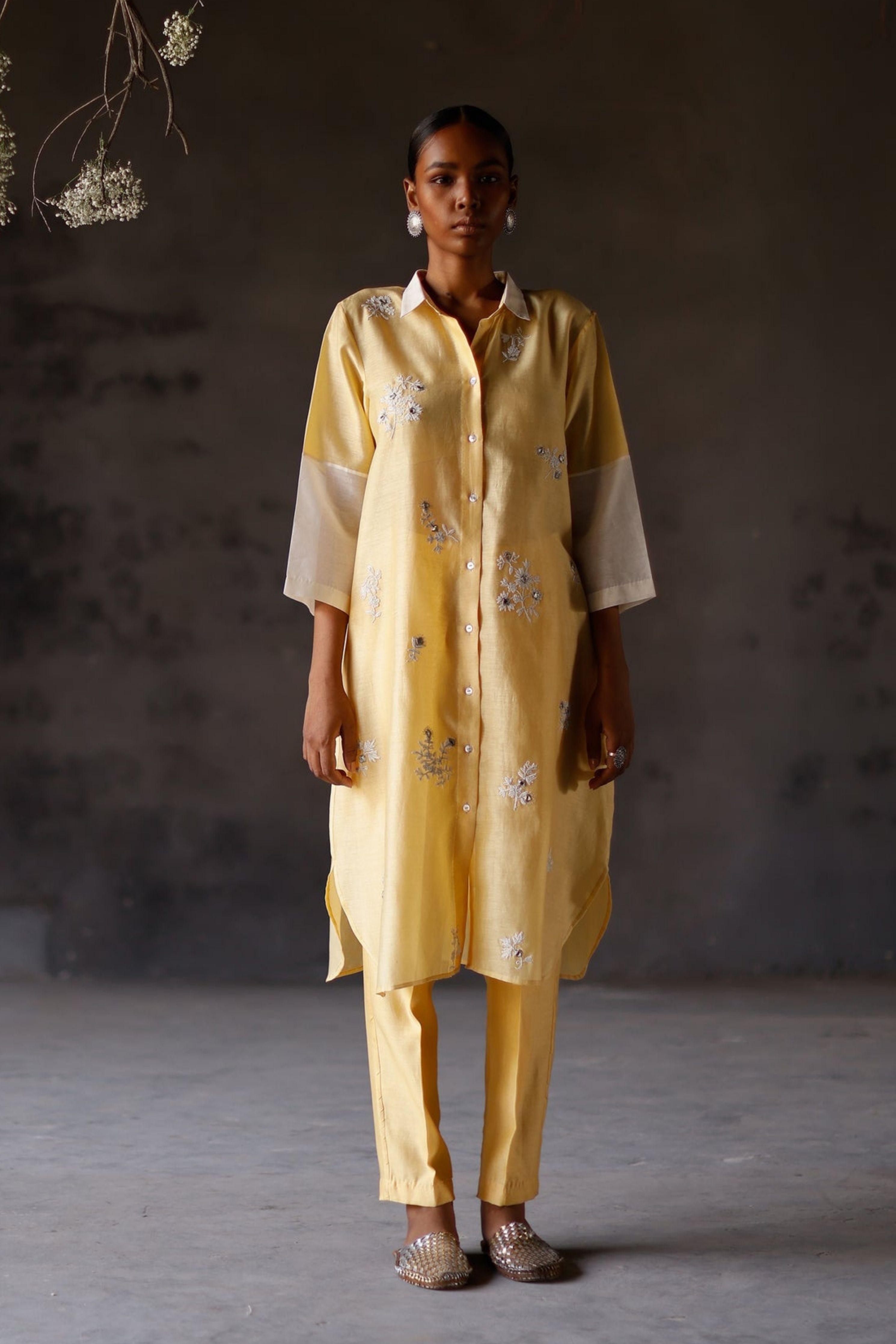 Yellow Yami Tunic Set