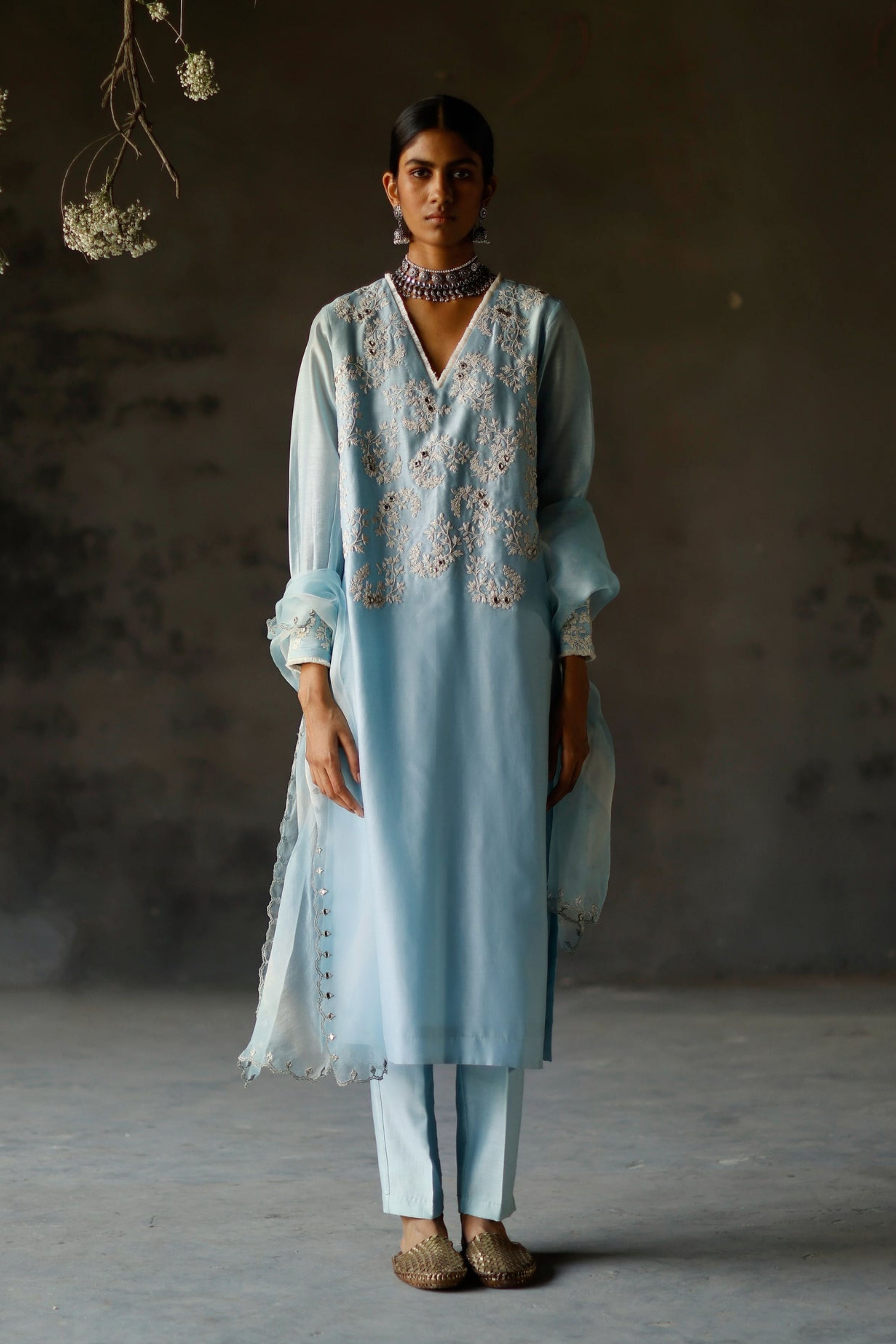 Asmani Aneesha Kurta Set