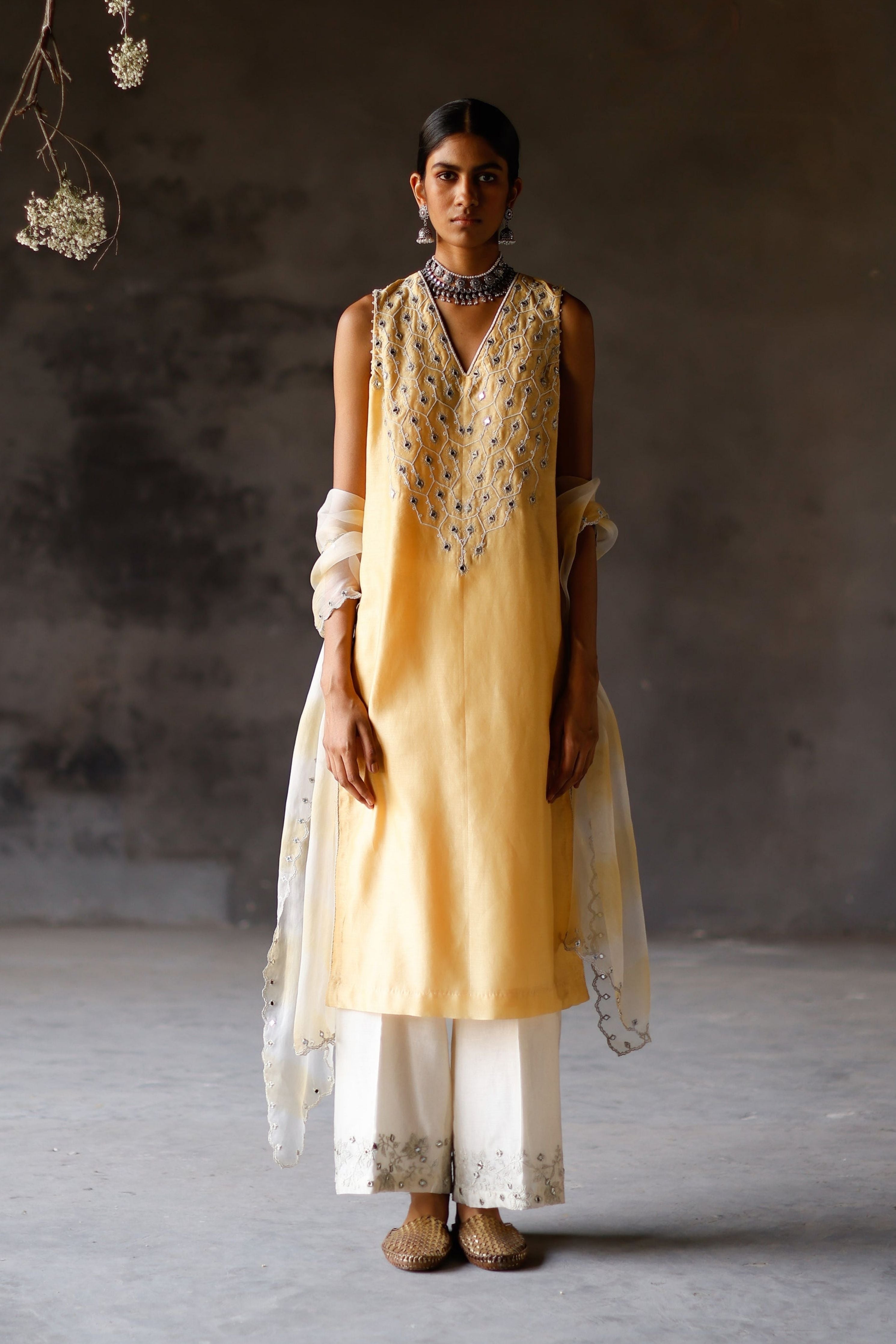 Yellow Mauli Kurta Set