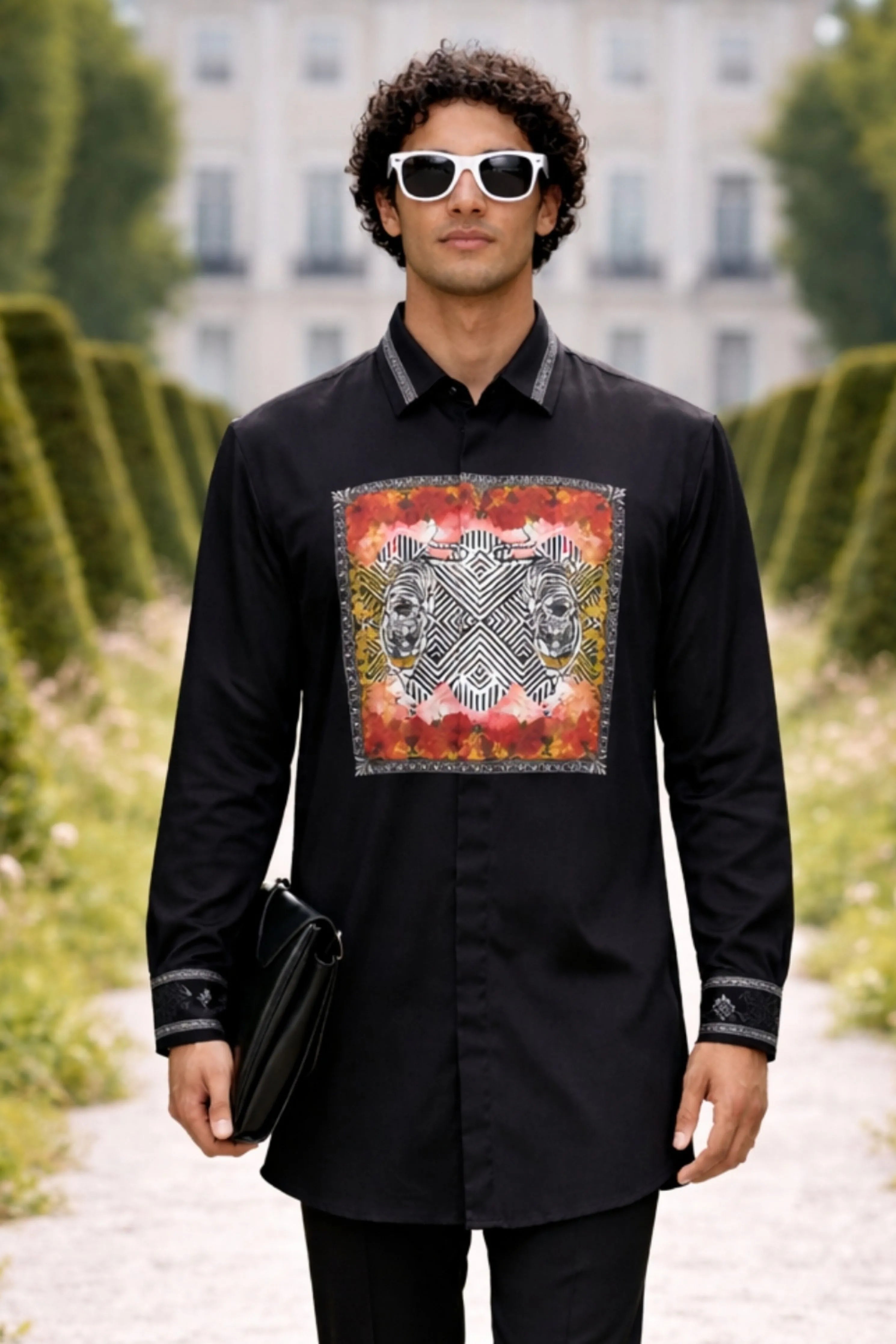 Dual Tiger Centre Print Shirt