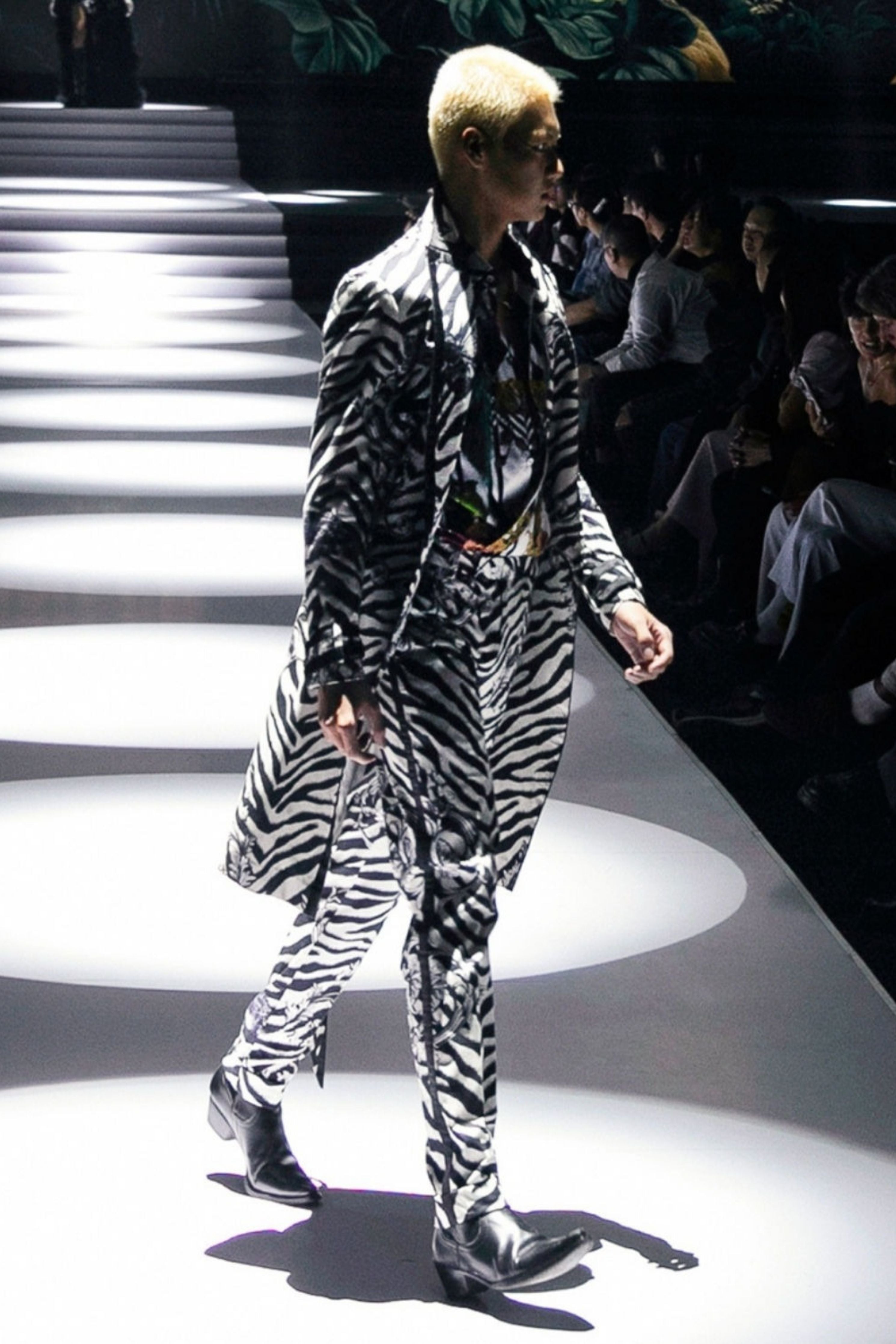 Regis Animal Printed Trenchcoat