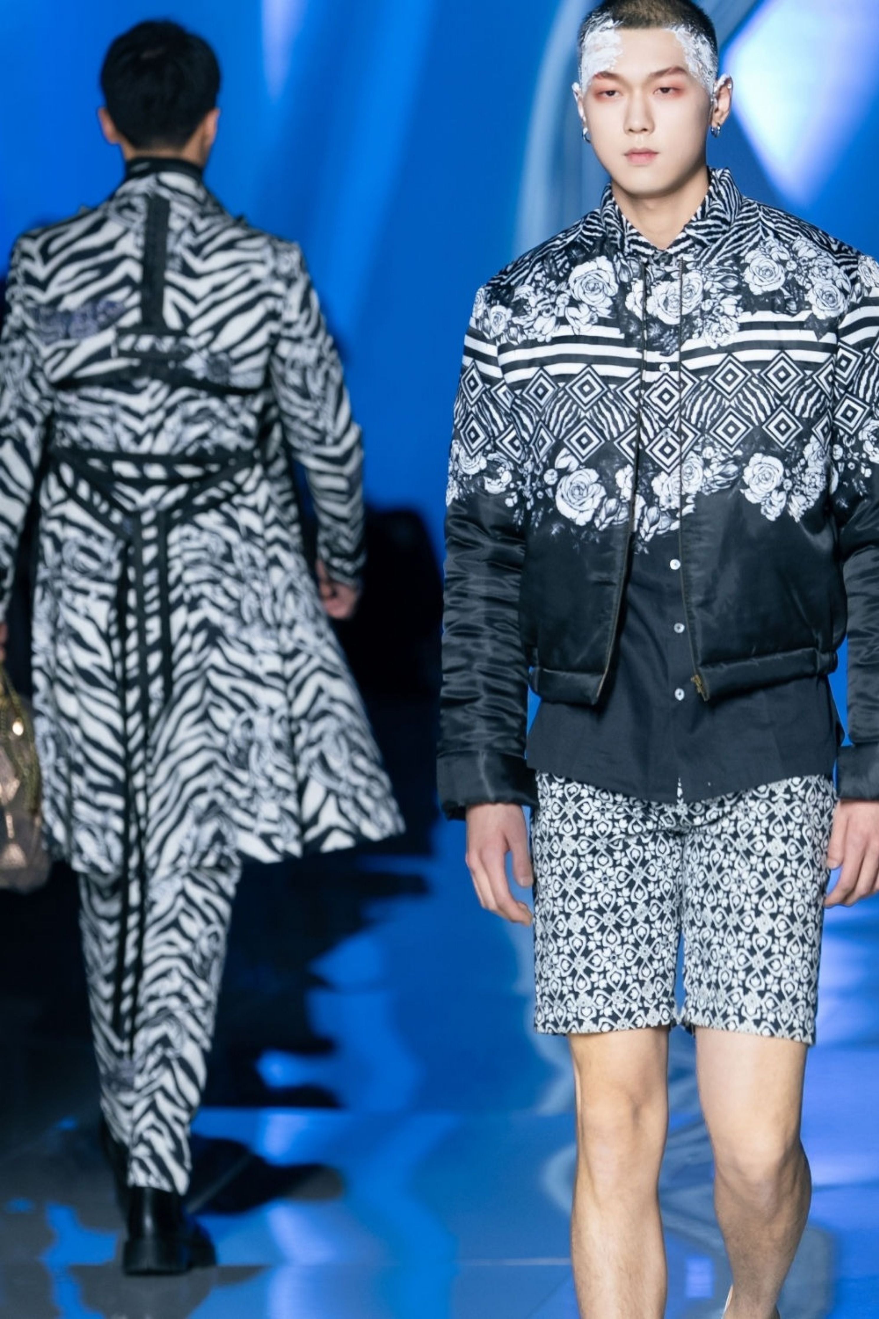 Regis Animal Printed Trenchcoat