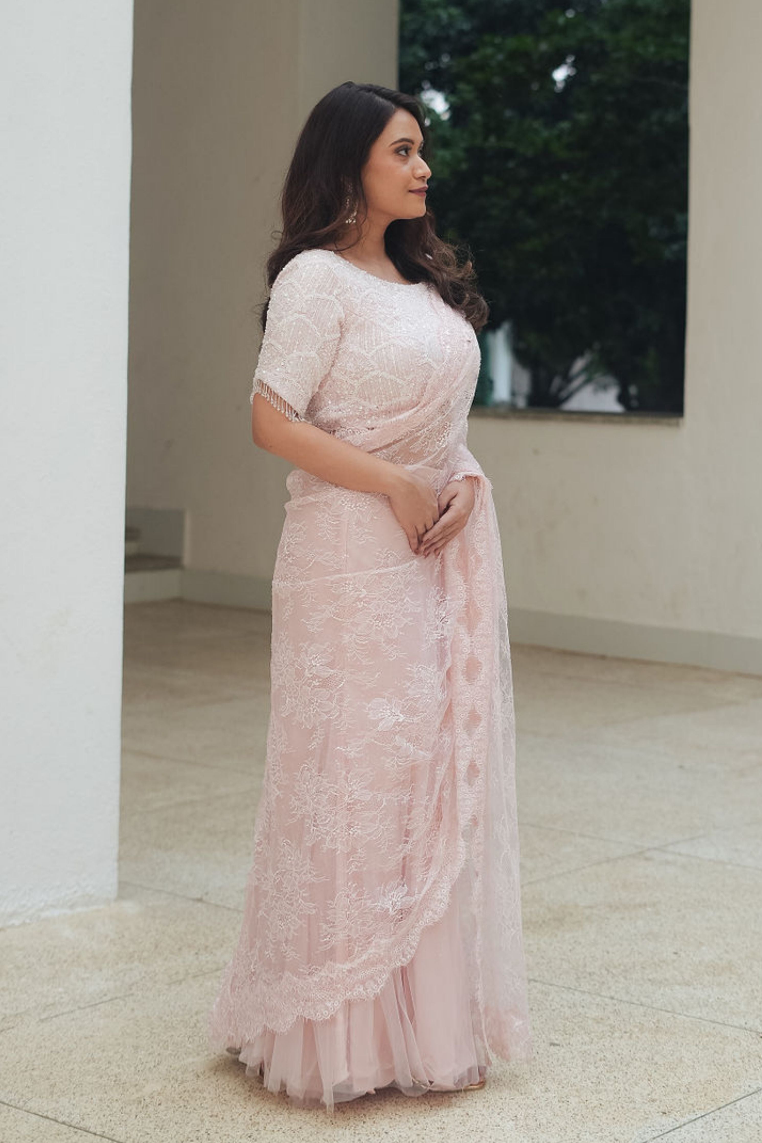 Chantilly Sequin Lehenga Saree
