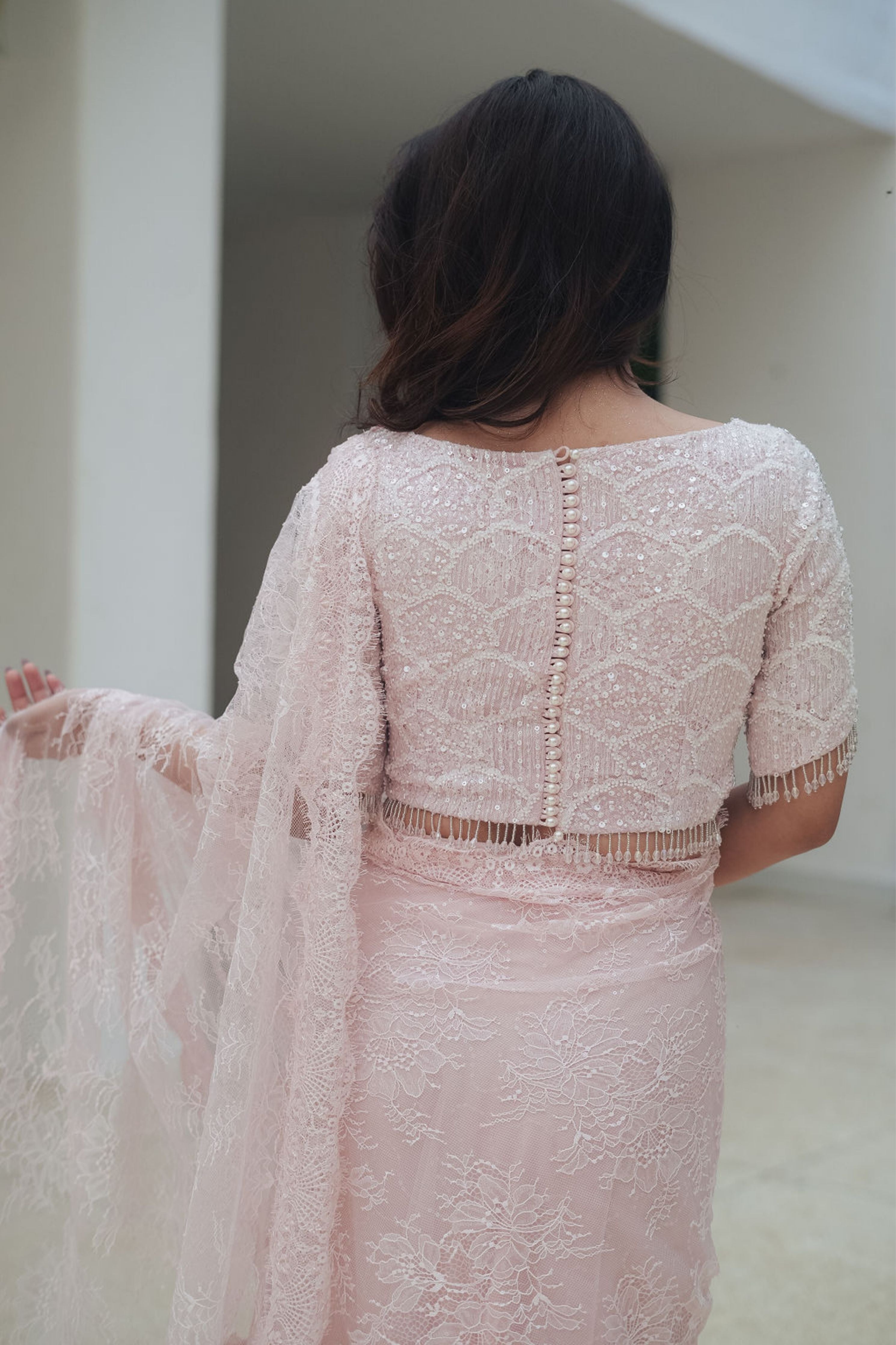 Chantilly Sequin Lehenga Saree