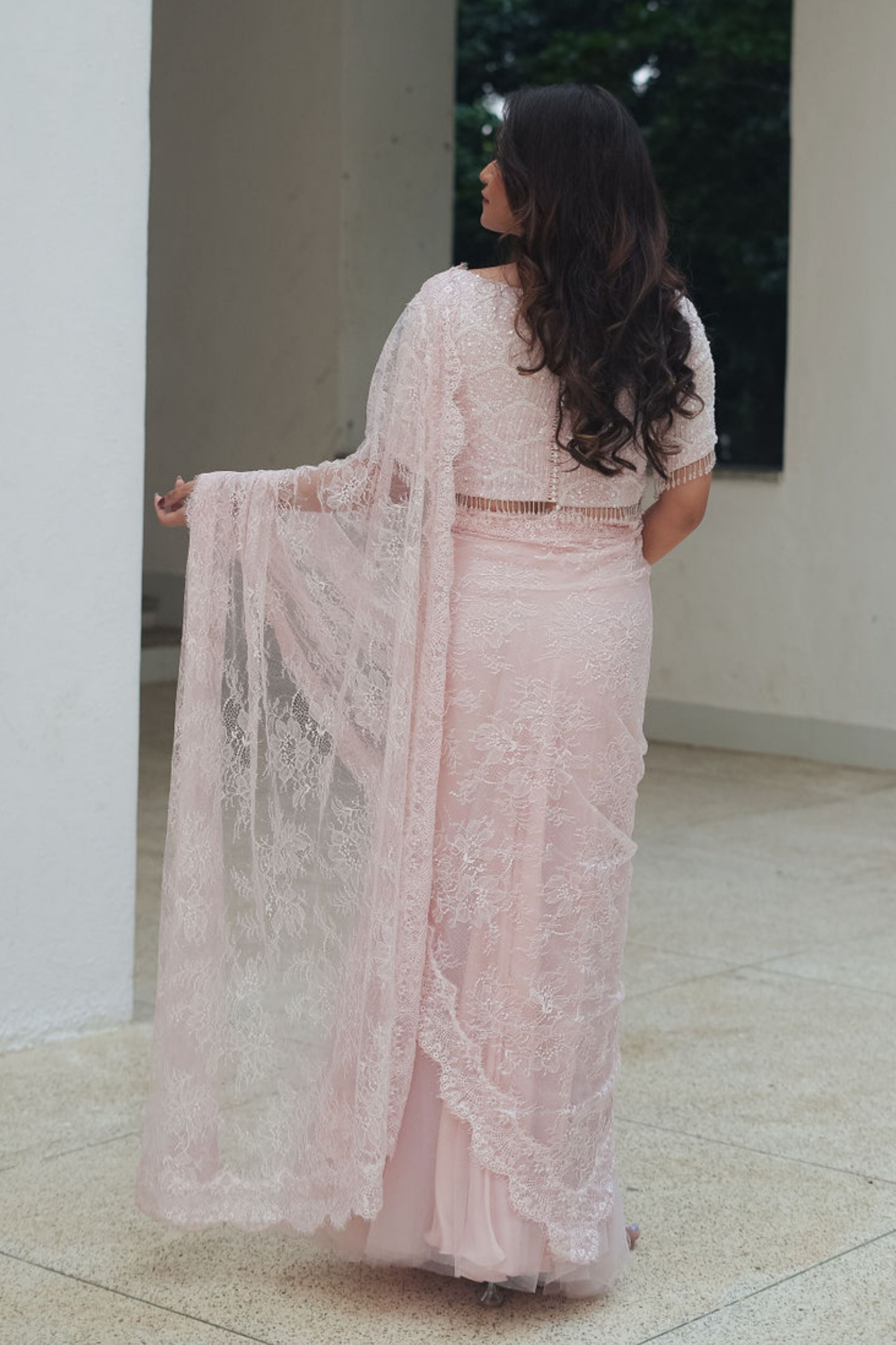 Chantilly Sequin Lehenga Saree