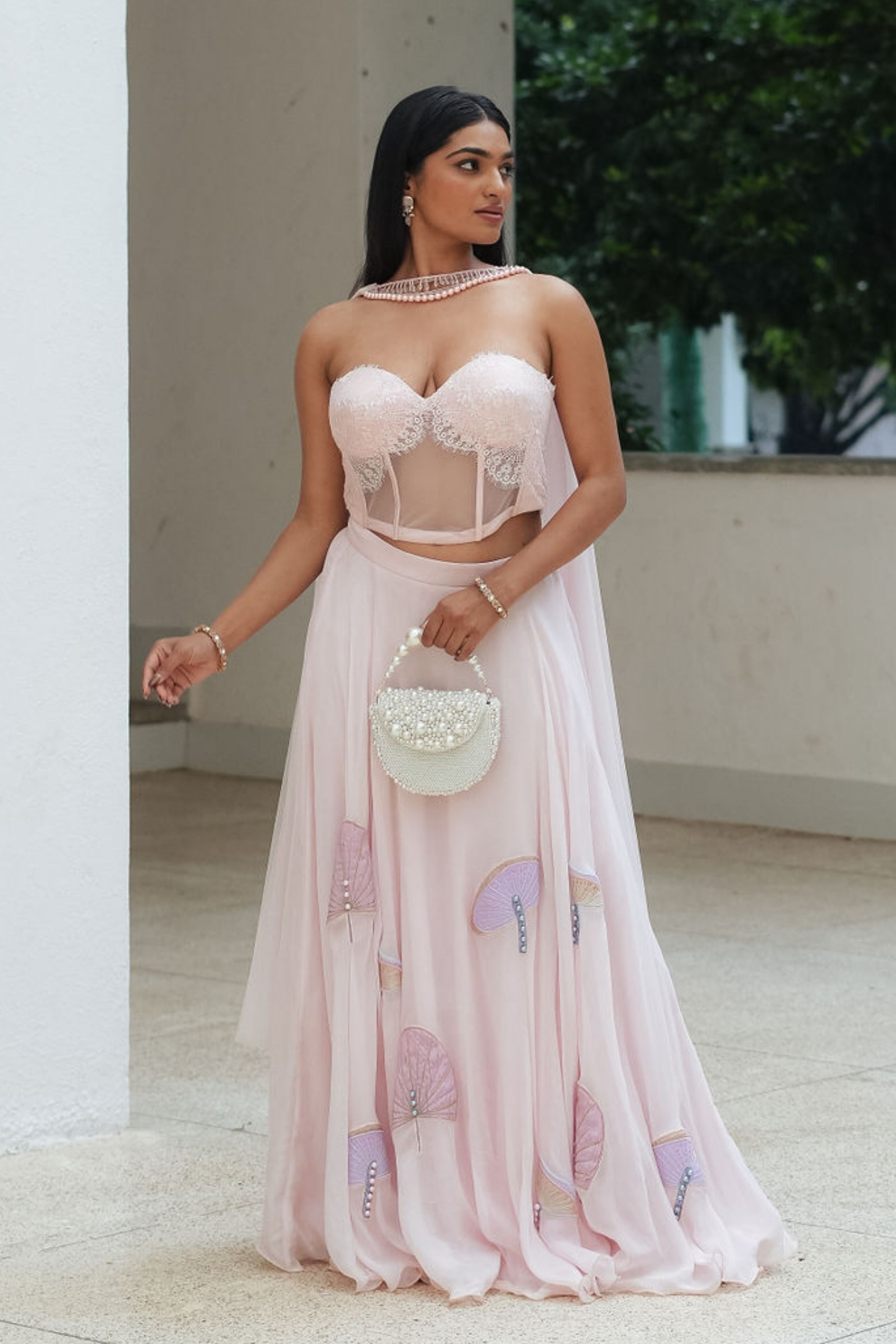 Pink Chantily Co-ord Set