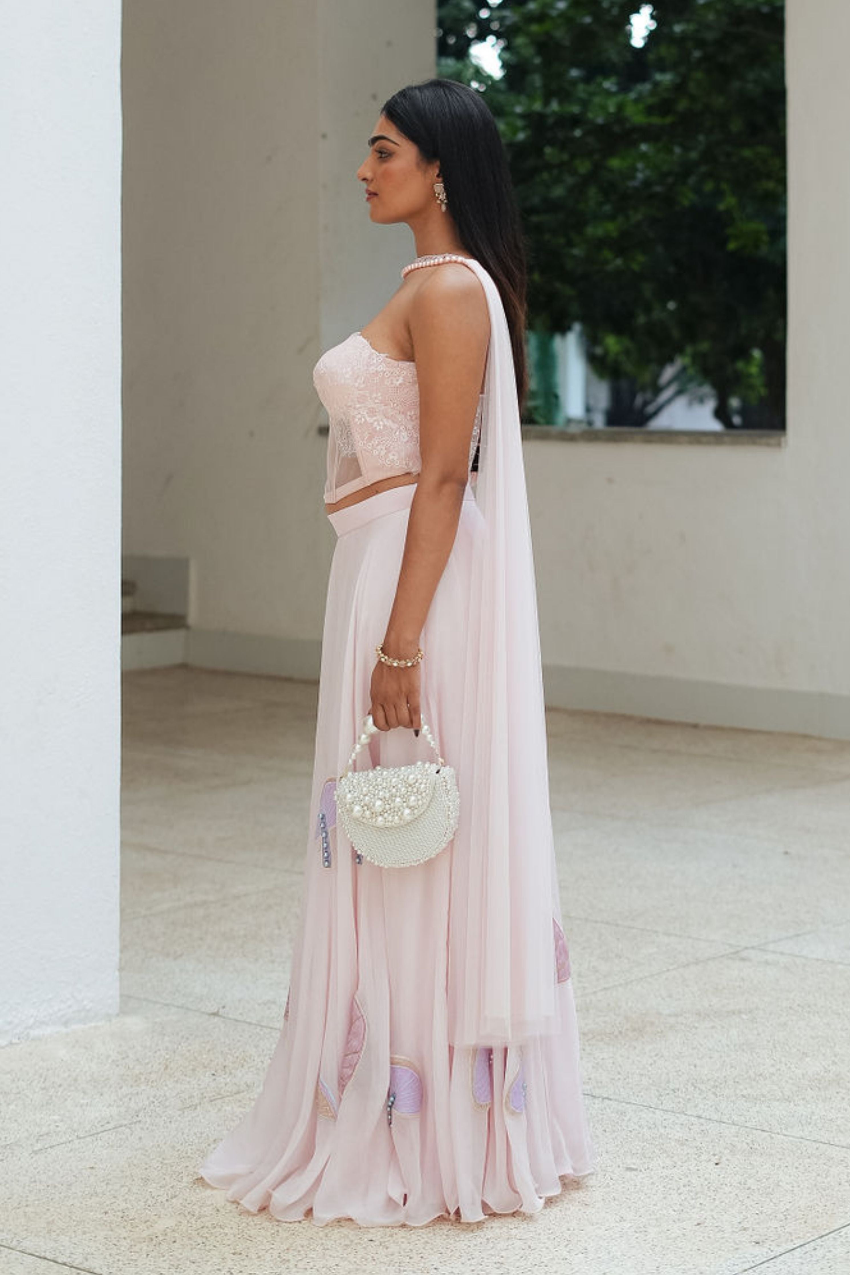 Pink Chantily Co-ord Set