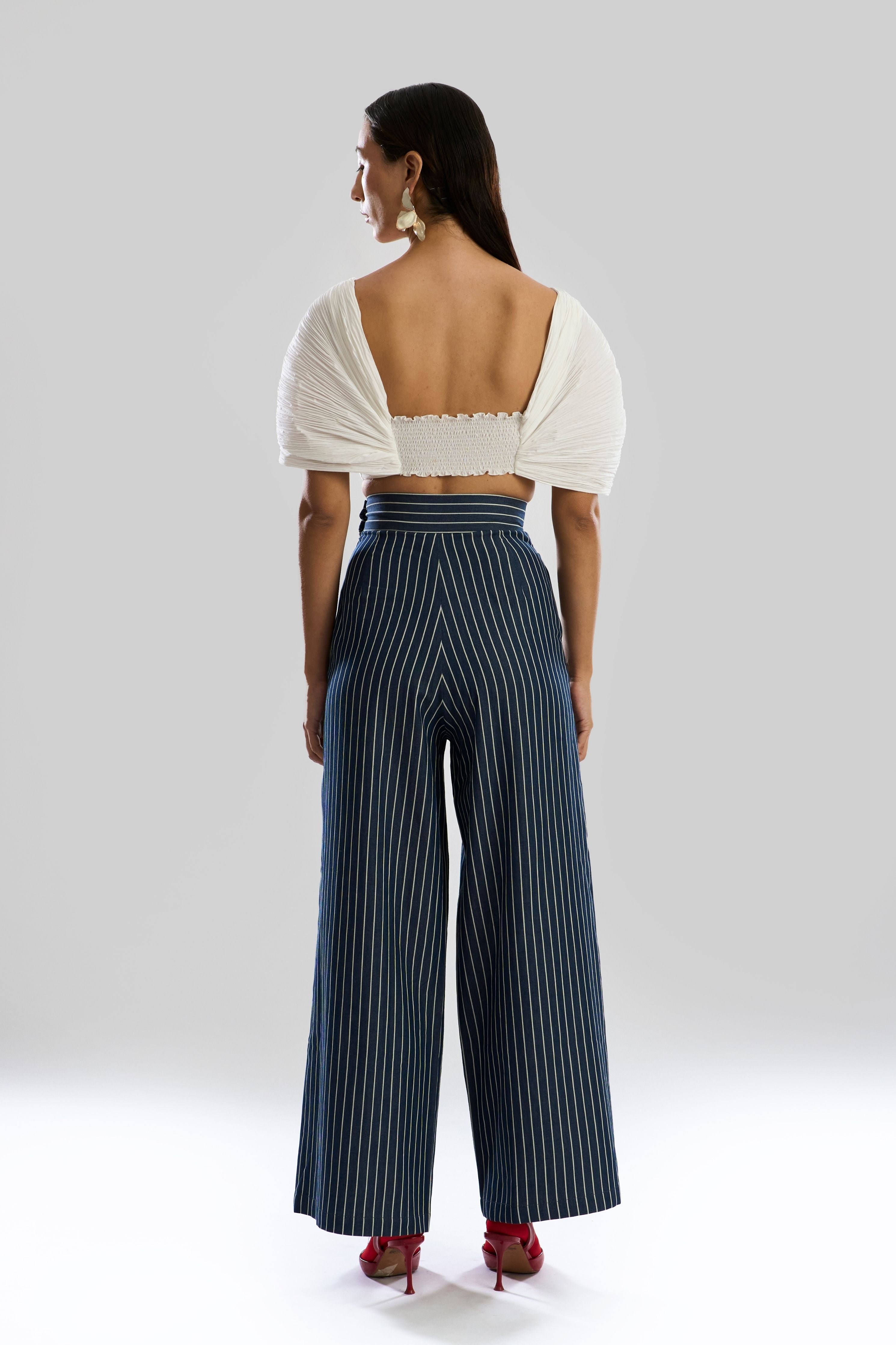 Stripe Denim Pants