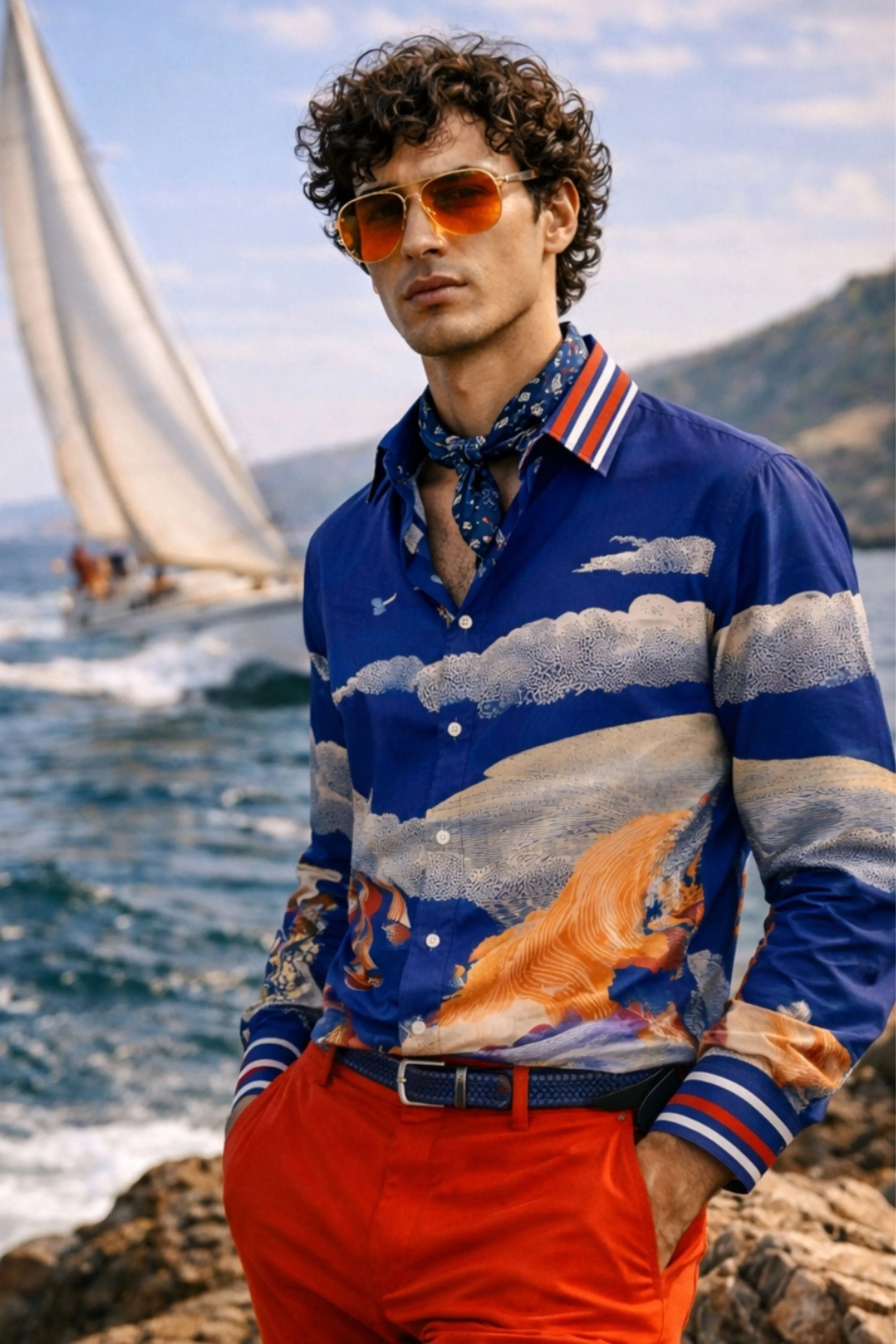 Poseidon Printed Resort Shirt