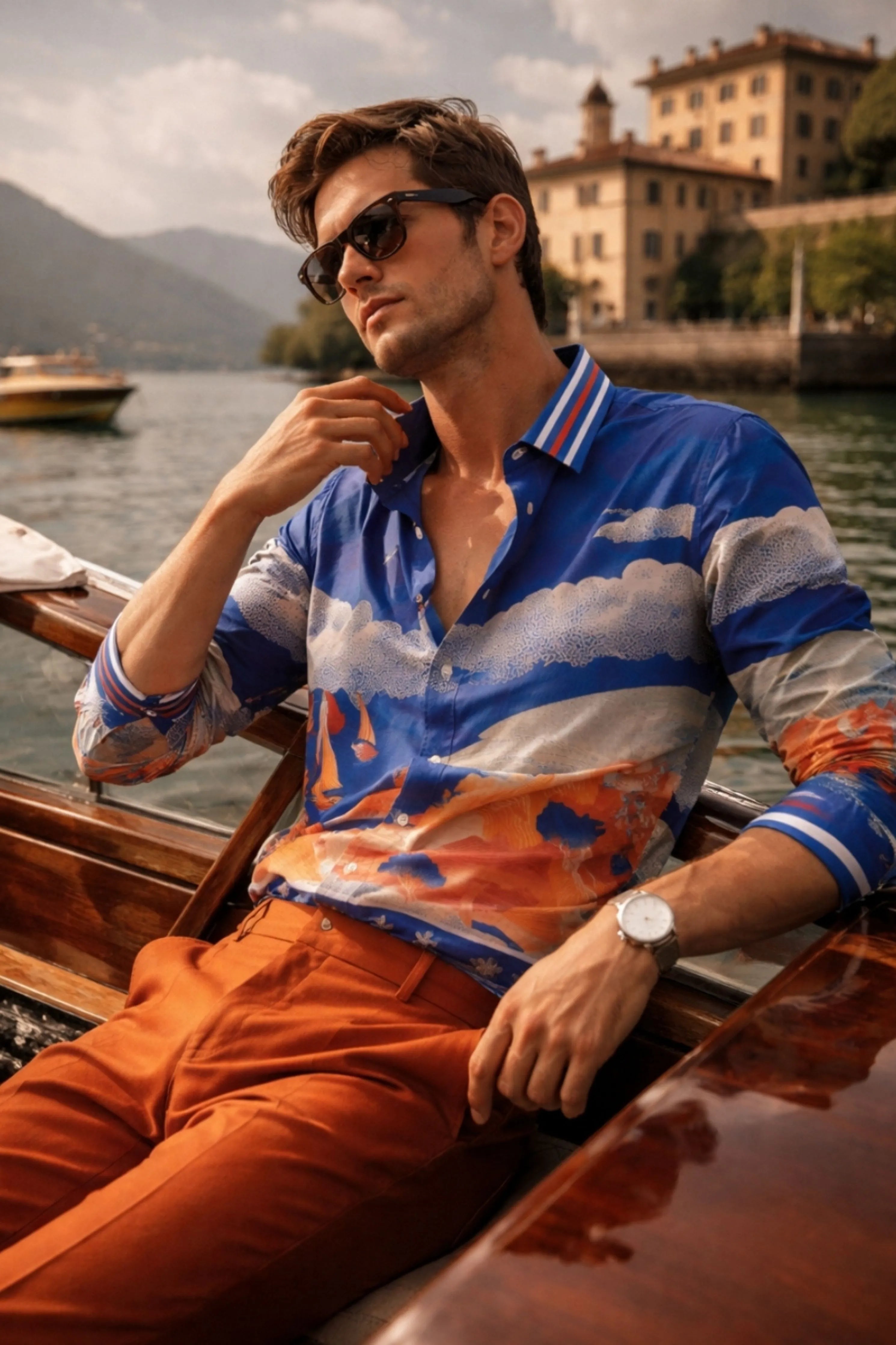 Poseidon Printed Resort Shirt