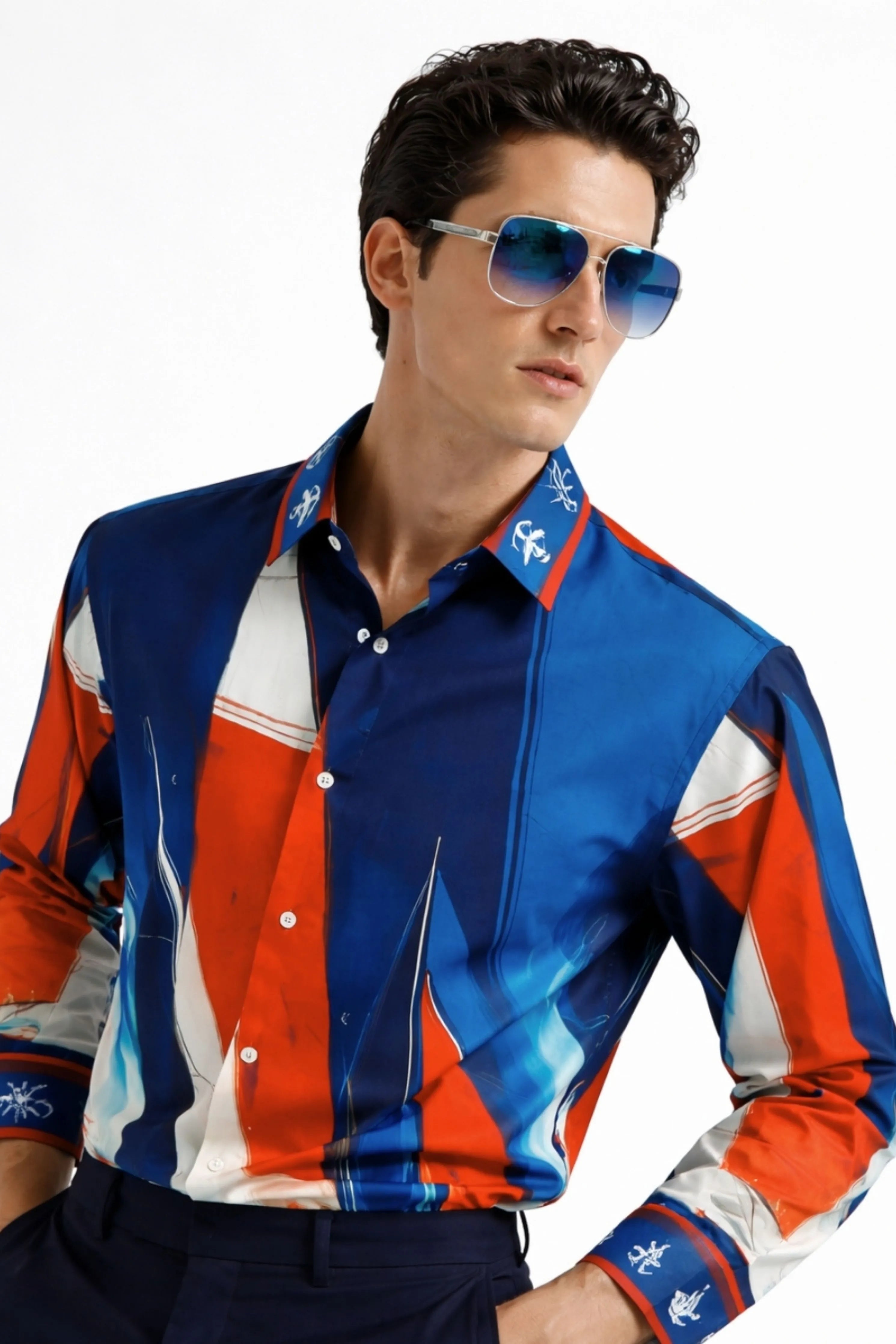 Skipper Nautical Printed Shirt